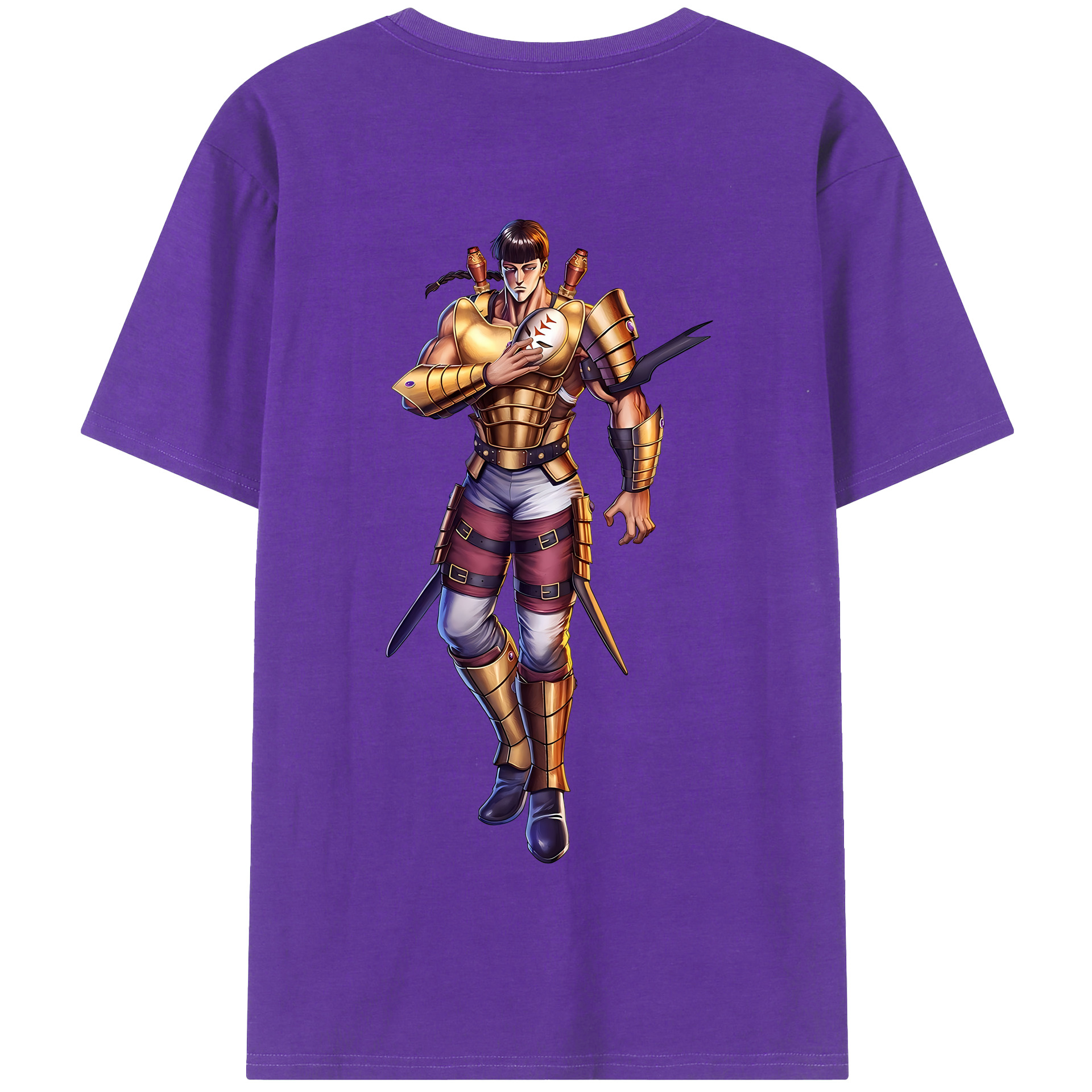 （画像用） 北斗の拳 Fist of the North Star 綿100％半袖Tシャツ（背面プリント）