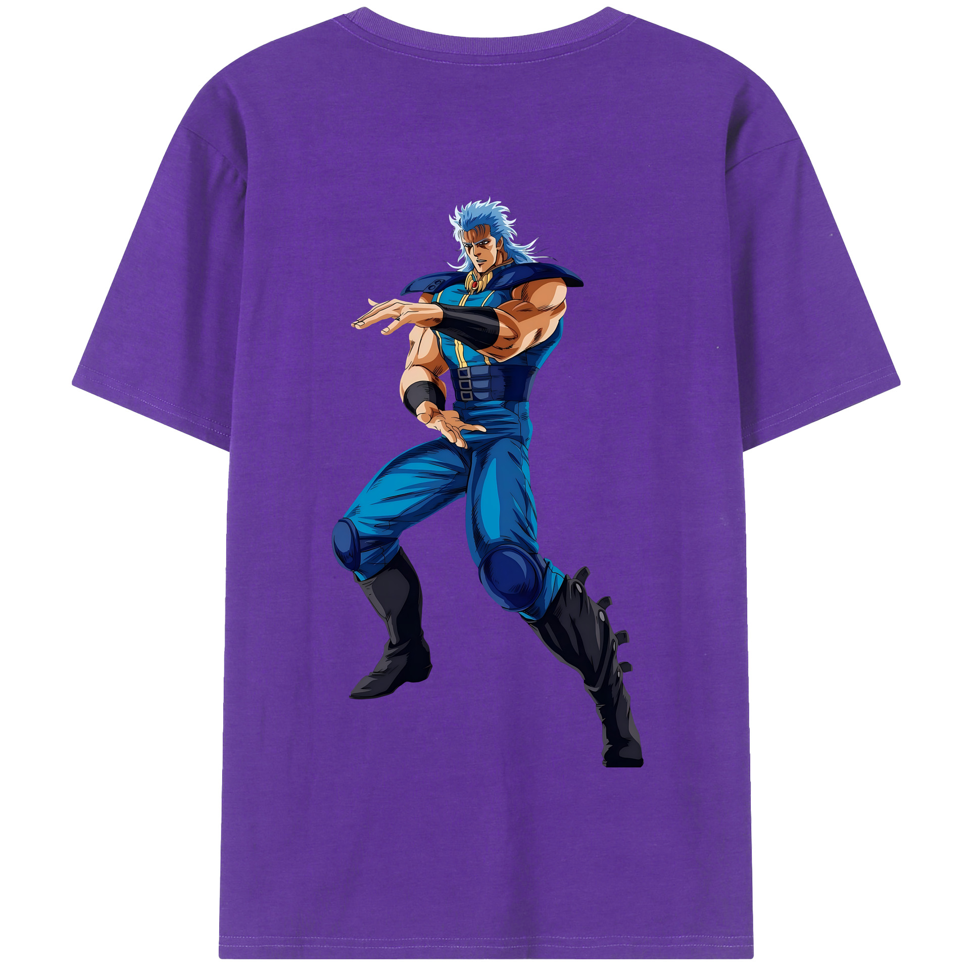 （画像用） 北斗の拳 Fist of the North Star 綿100％半袖Tシャツ（背面プリント）