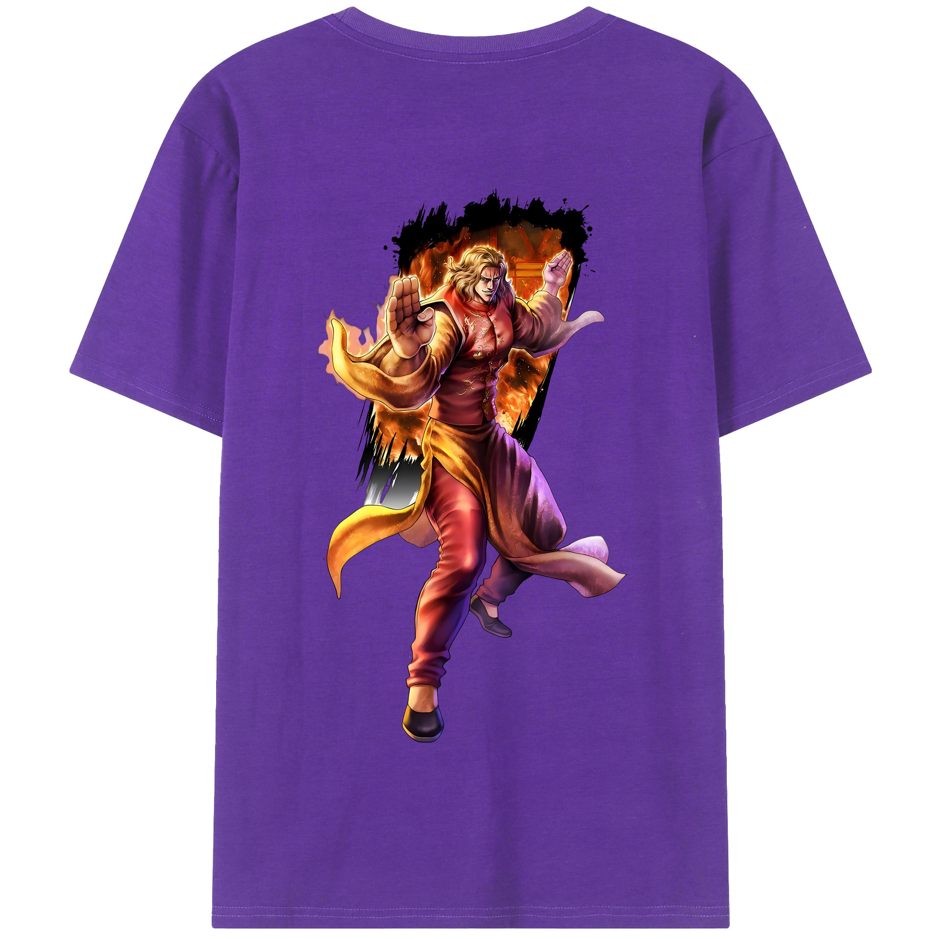 （画像用） 北斗の拳 Fist of the North Star 綿100％半袖Tシャツ（背面プリント）
