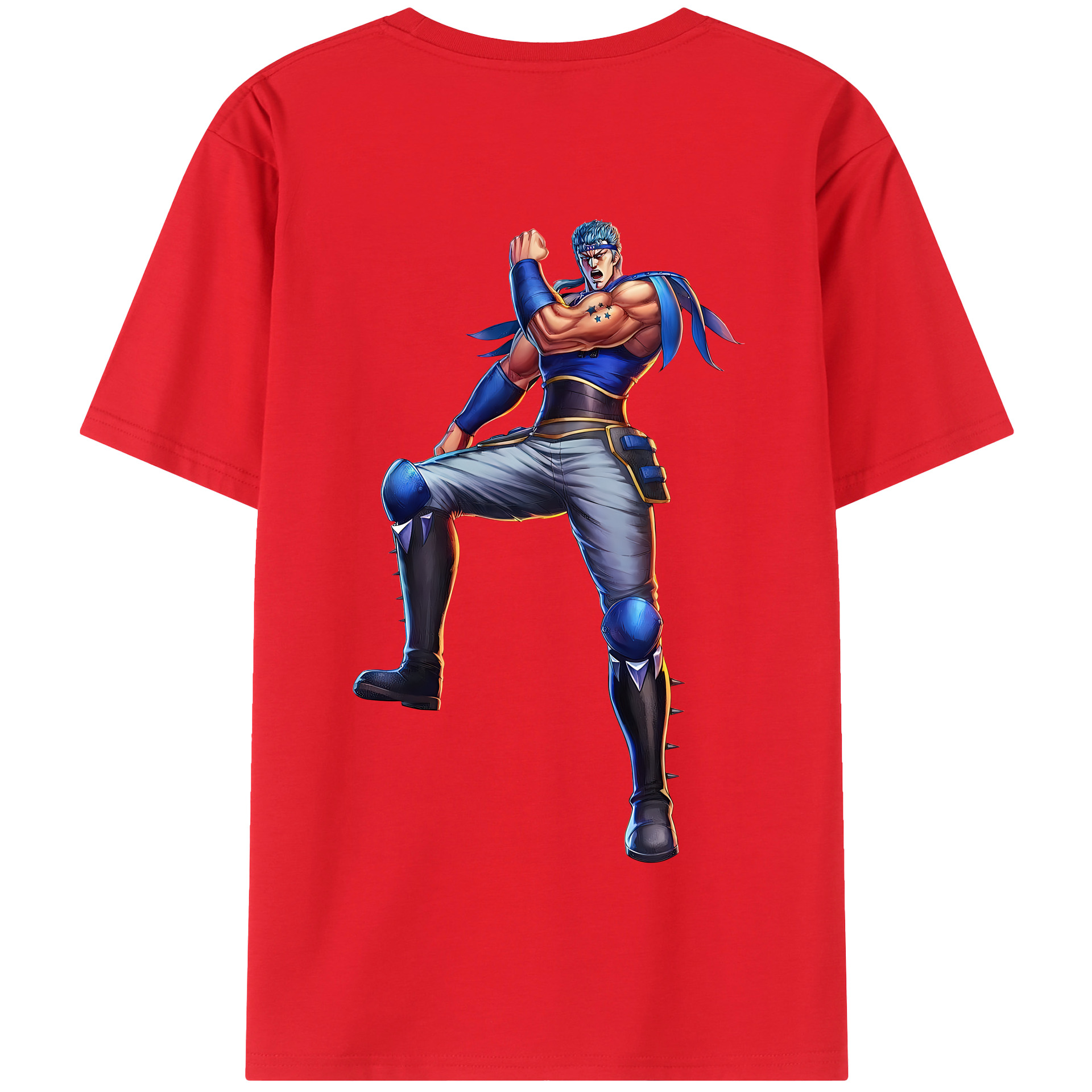 （画像用） 北斗の拳 Fist of the North Star 綿100％半袖Tシャツ（背面プリント）