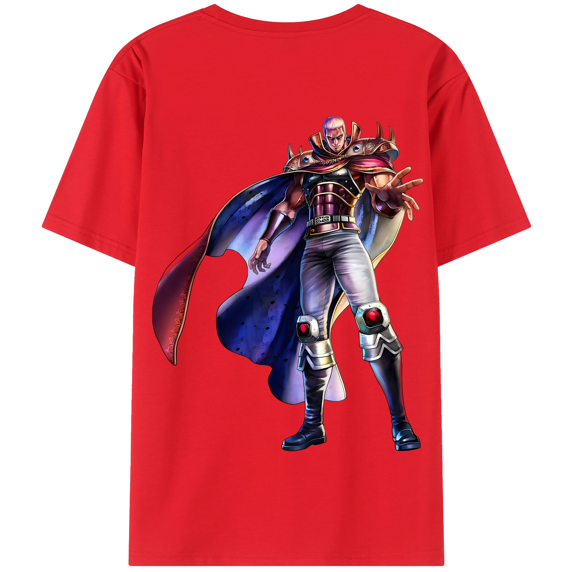 （画像用） 北斗の拳 Fist of the North Star 綿100％半袖Tシャツ（背面プリント）