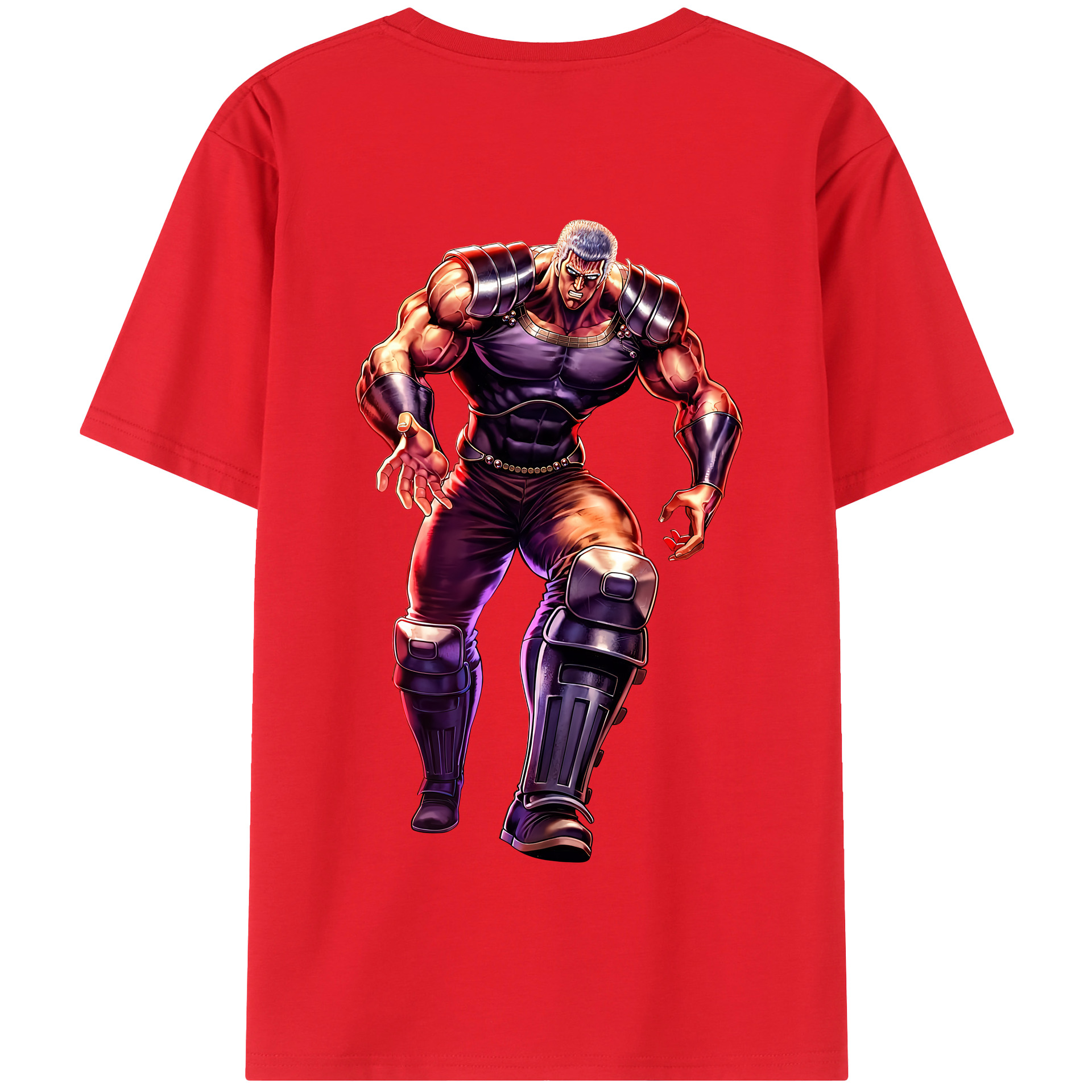 （画像用） 北斗の拳 Fist of the North Star 綿100％半袖Tシャツ（背面プリント）