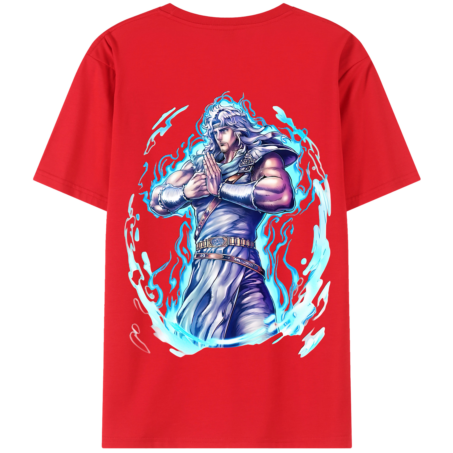 （画像用） 北斗の拳 Fist of the North Star 綿100％半袖Tシャツ（背面プリント）