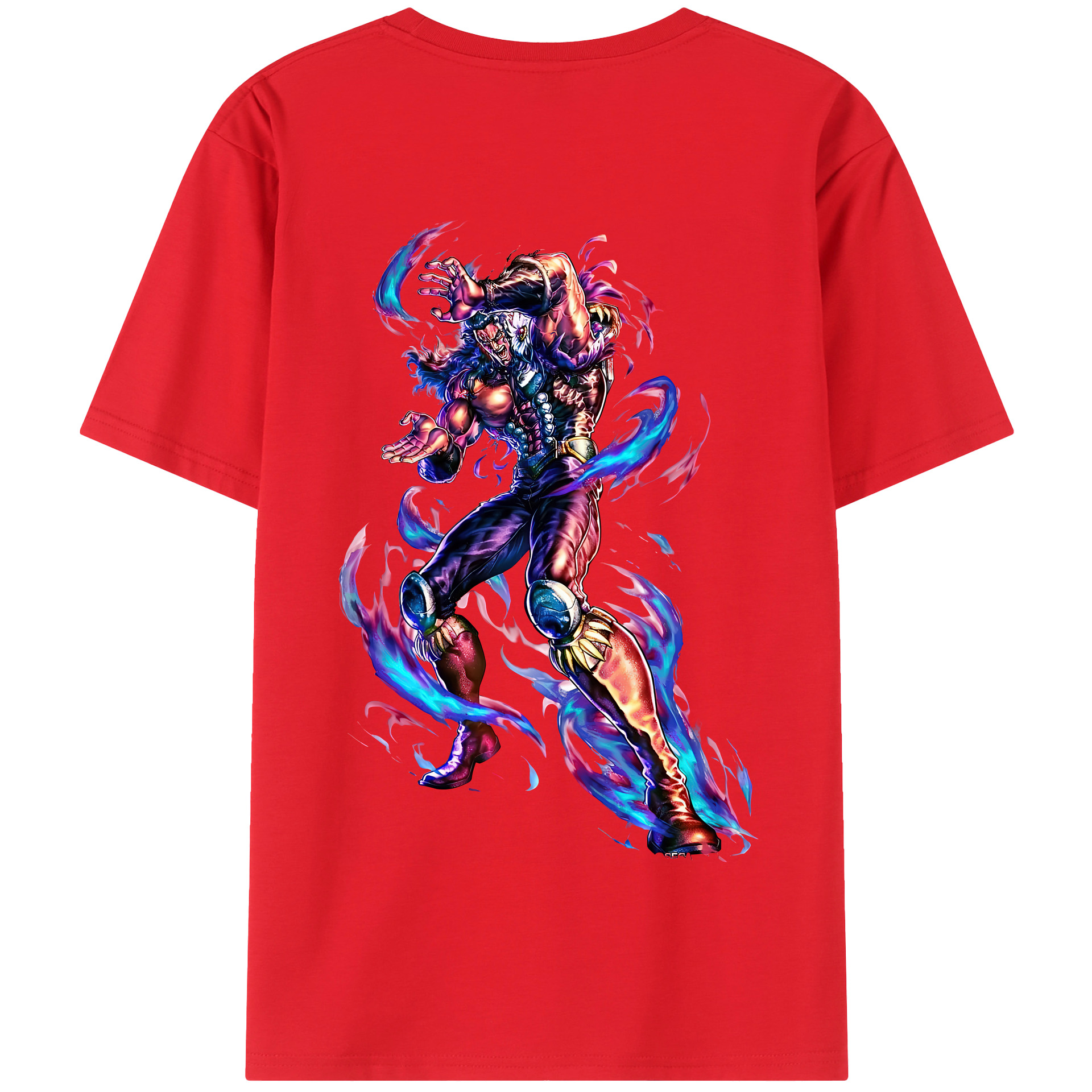 （画像用） 北斗の拳 Fist of the North Star 綿100％半袖Tシャツ（背面プリント）