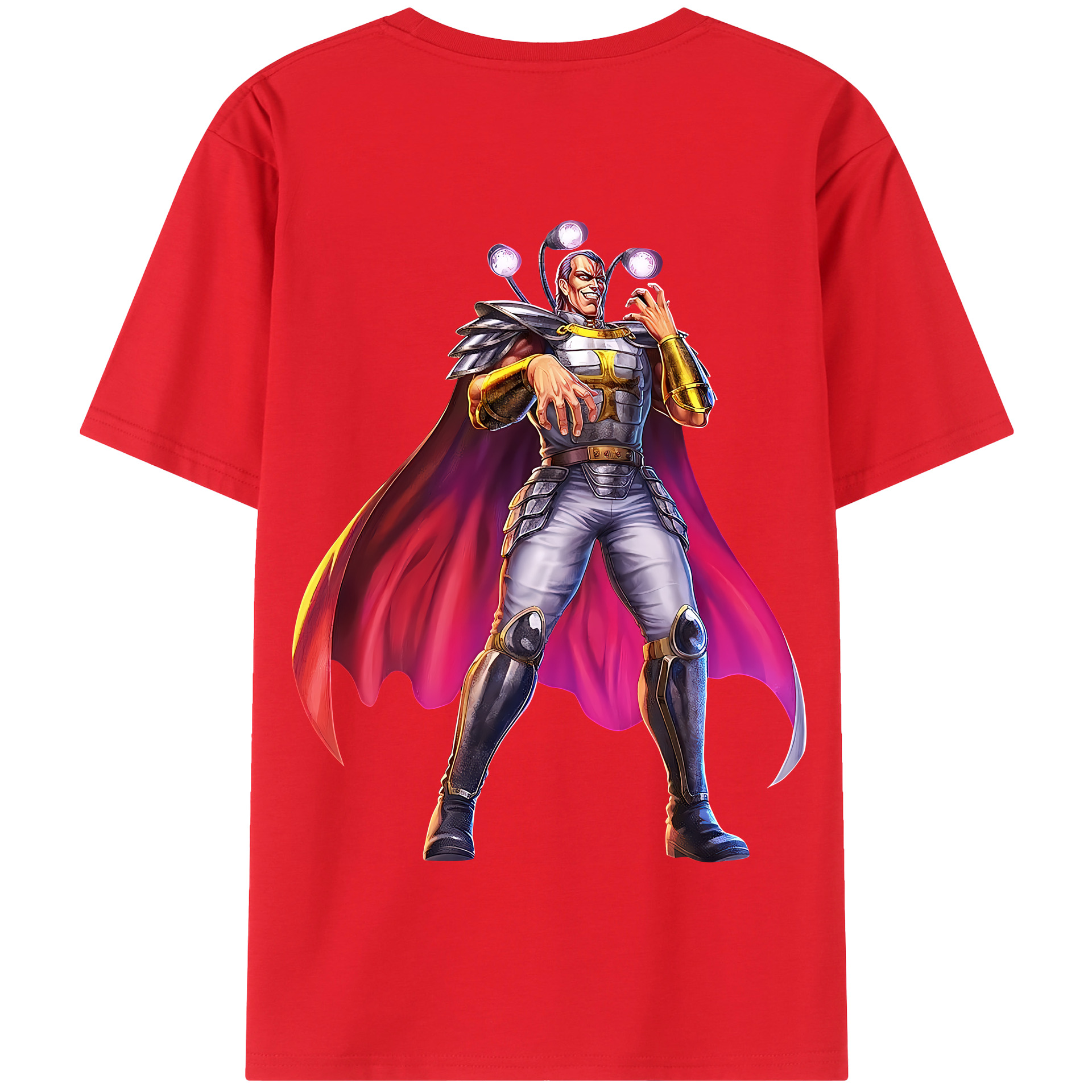 （画像用） 北斗の拳 Fist of the North Star 綿100％半袖Tシャツ（背面プリント）