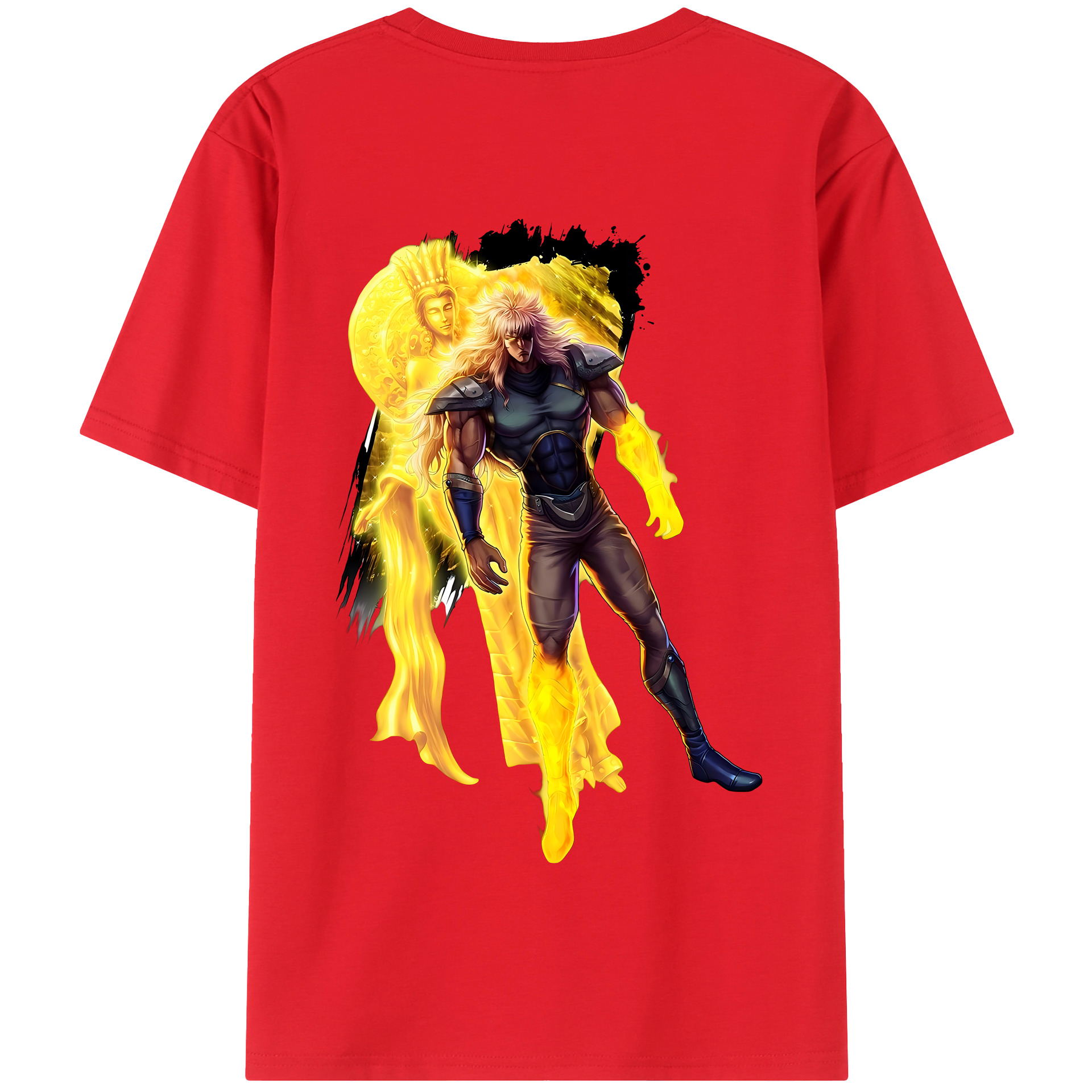 （画像用） 北斗の拳 Fist of the North Star 綿100％半袖Tシャツ（背面プリント）