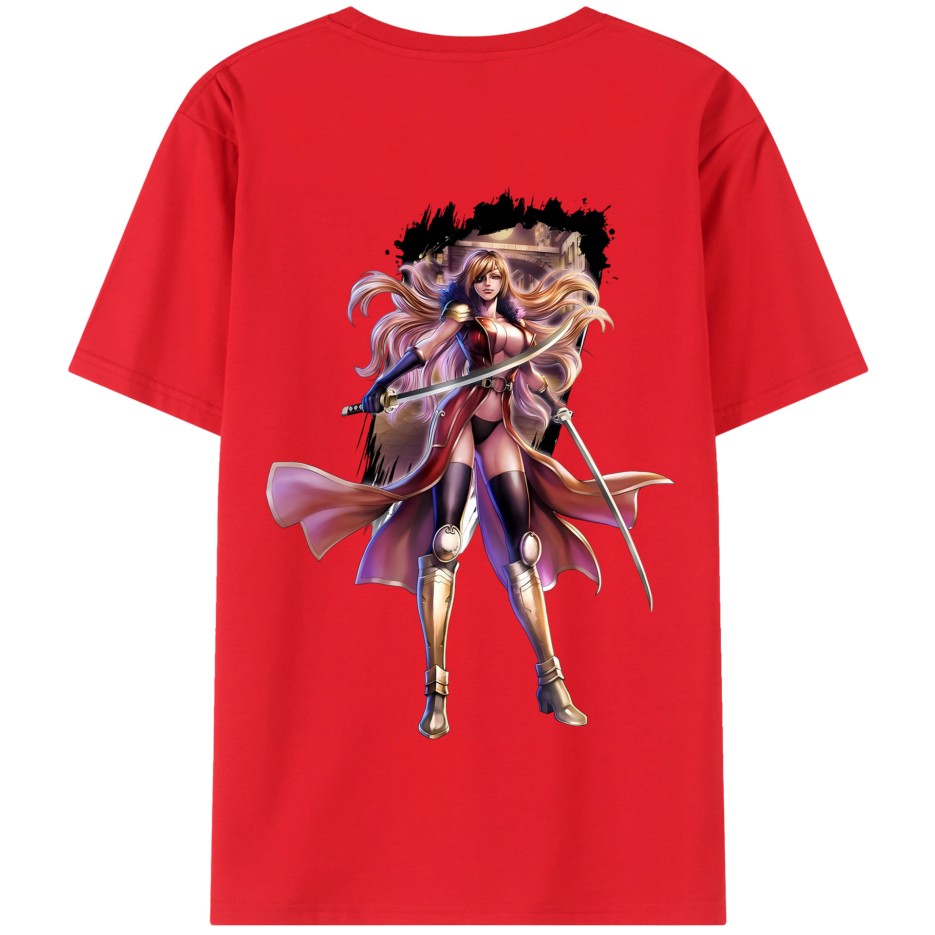 （画像用） 北斗の拳 Fist of the North Star 綿100％半袖Tシャツ（背面プリント）
