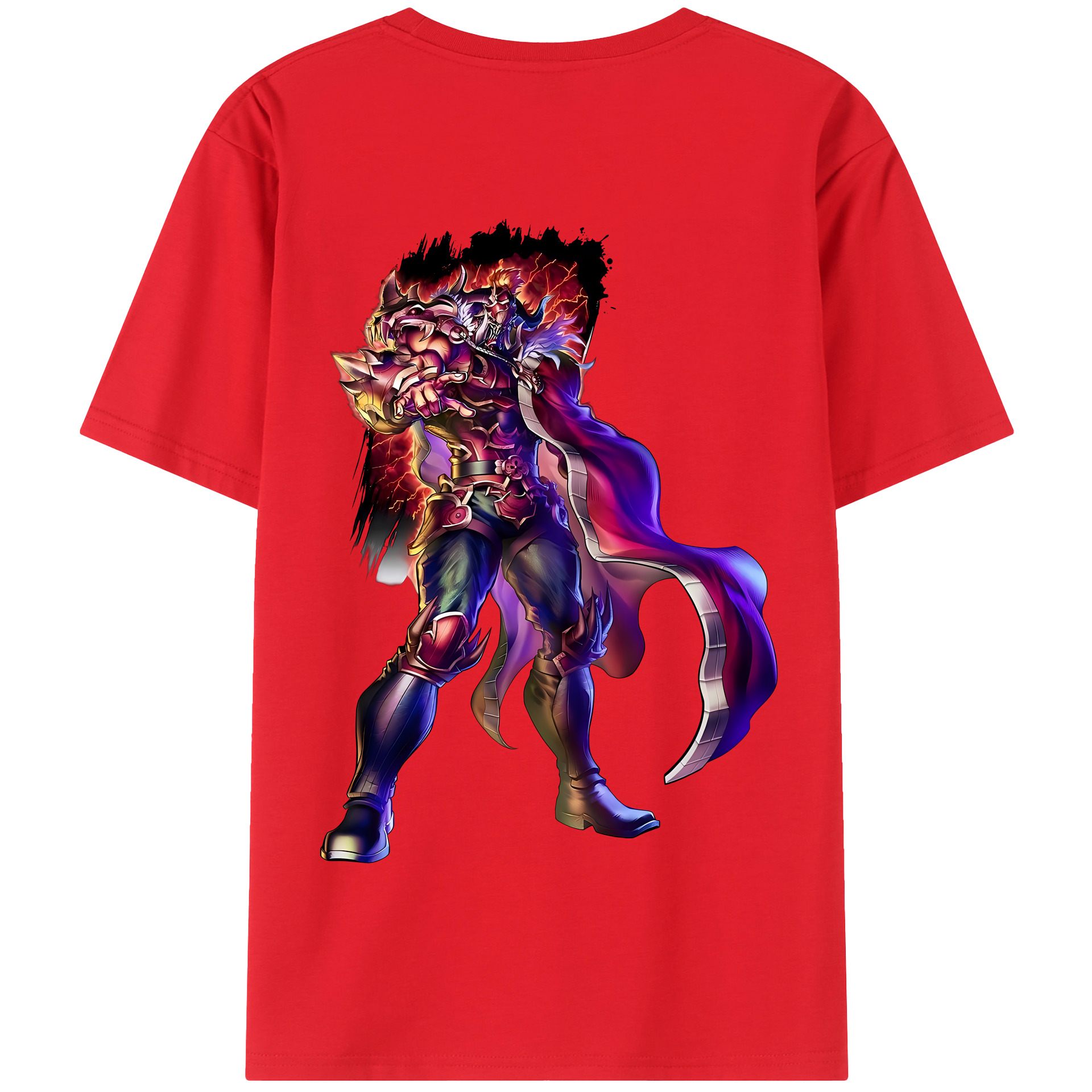 （画像用） 北斗の拳 Fist of the North Star 綿100％半袖Tシャツ（背面プリント）