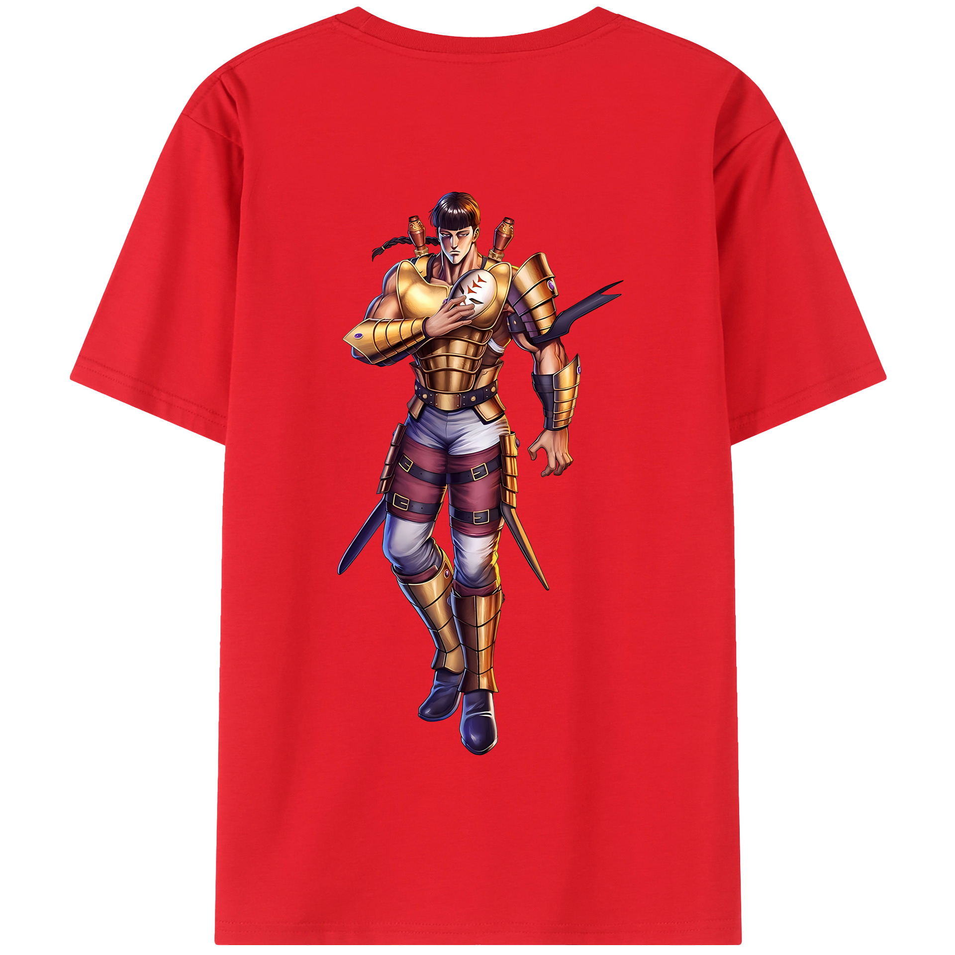 （画像用） 北斗の拳 Fist of the North Star 綿100％半袖Tシャツ（背面プリント）