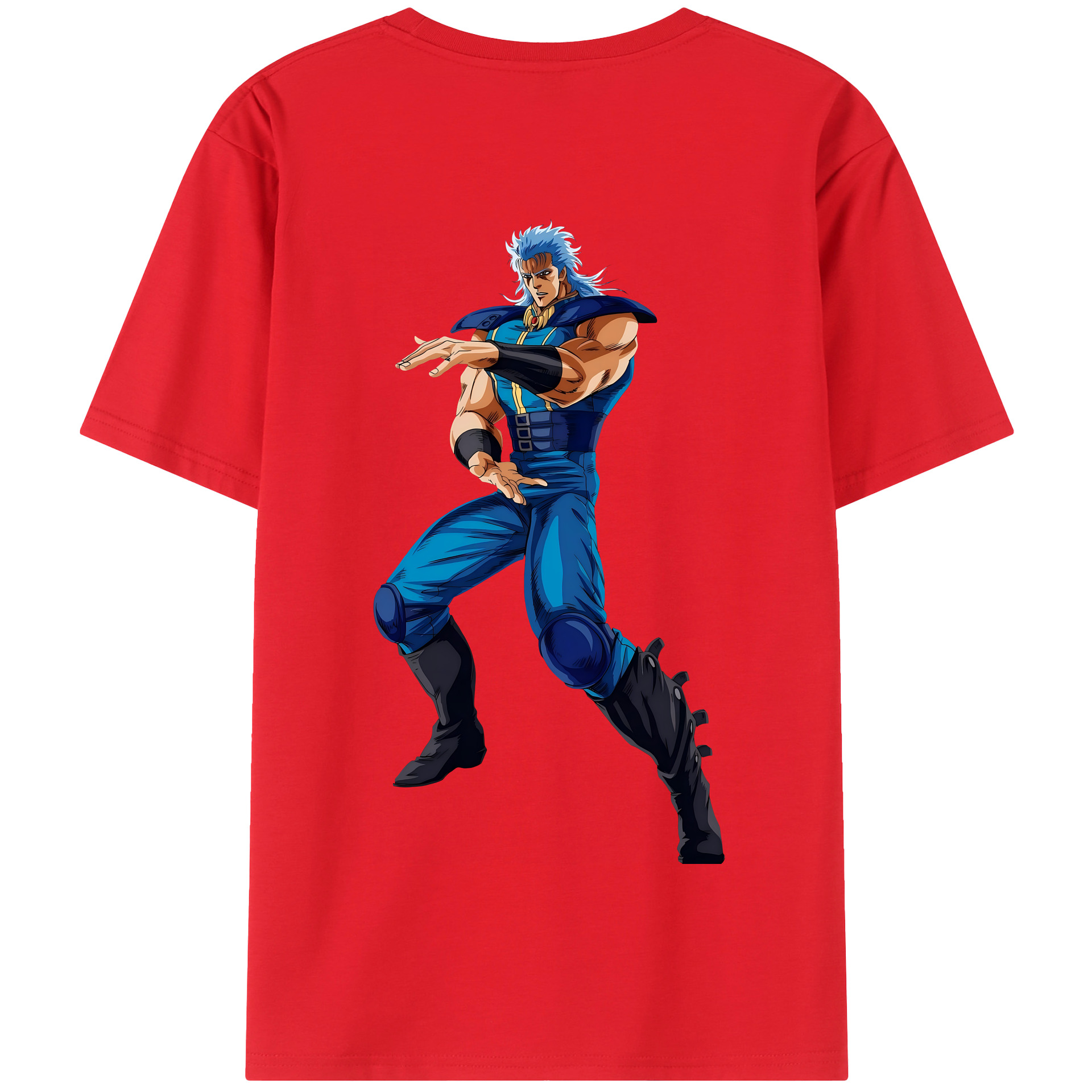 （画像用） 北斗の拳 Fist of the North Star 綿100％半袖Tシャツ（背面プリント）