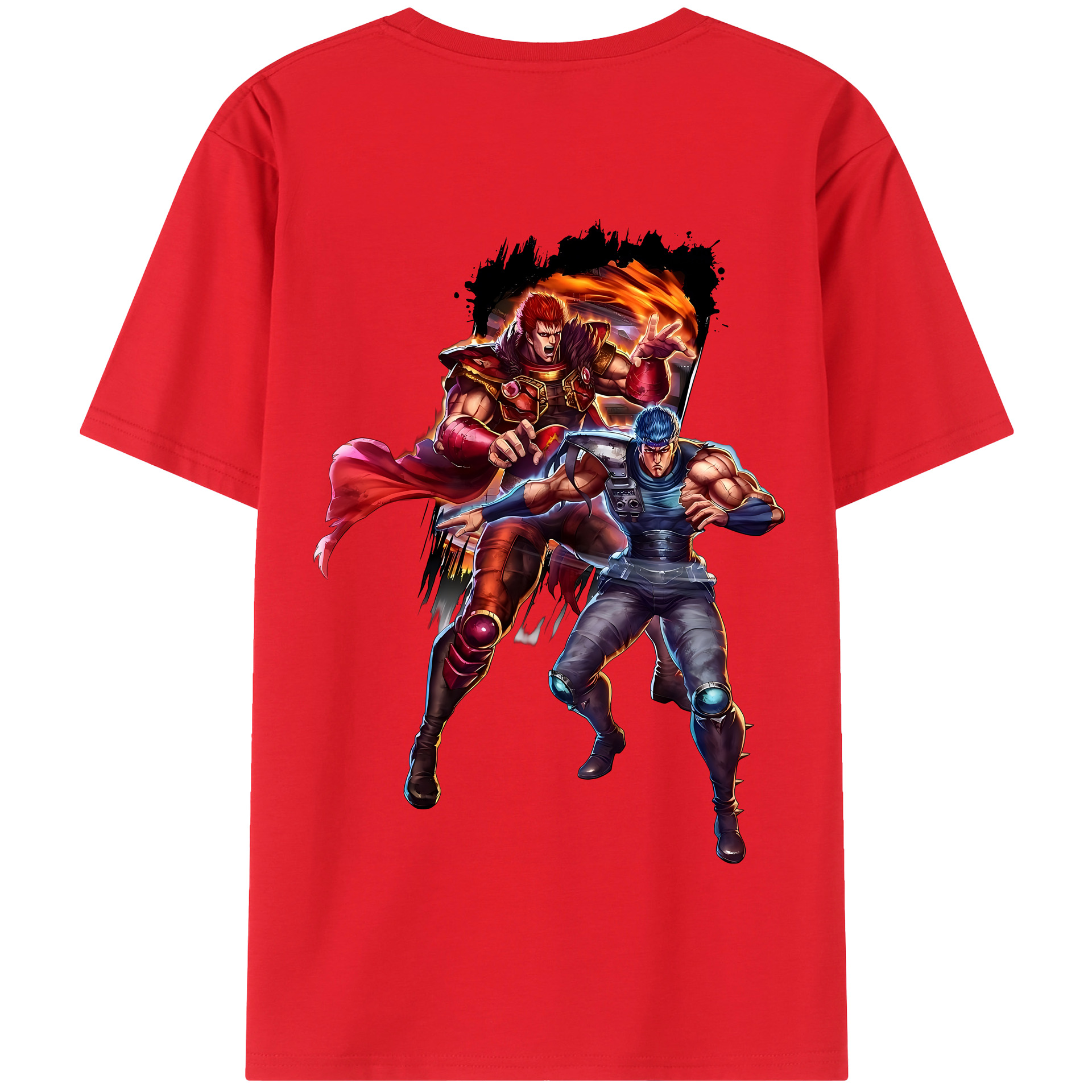 （画像用） 北斗の拳 Fist of the North Star 綿100％半袖Tシャツ（背面プリント）