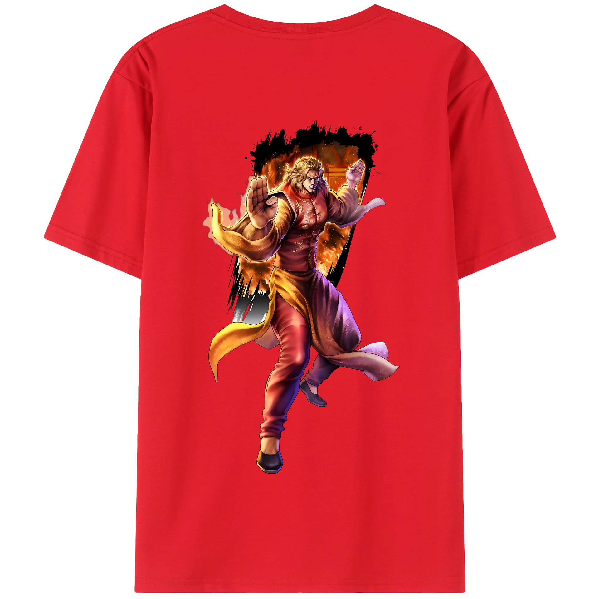 （画像用） 北斗の拳 Fist of the North Star 綿100％半袖Tシャツ（背面プリント）