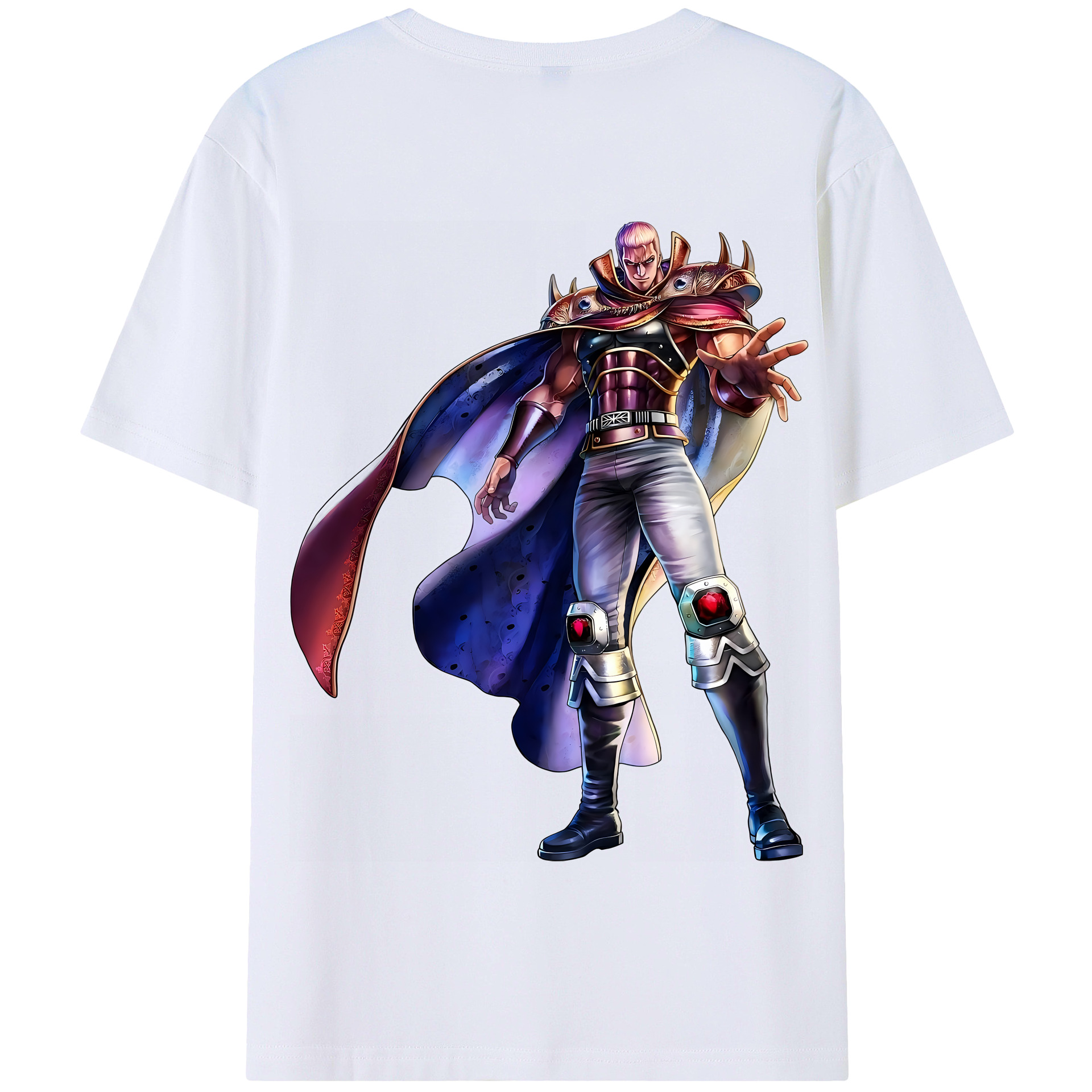 （画像用） 北斗の拳 Fist of the North Star 綿100％半袖Tシャツ（背面プリント）