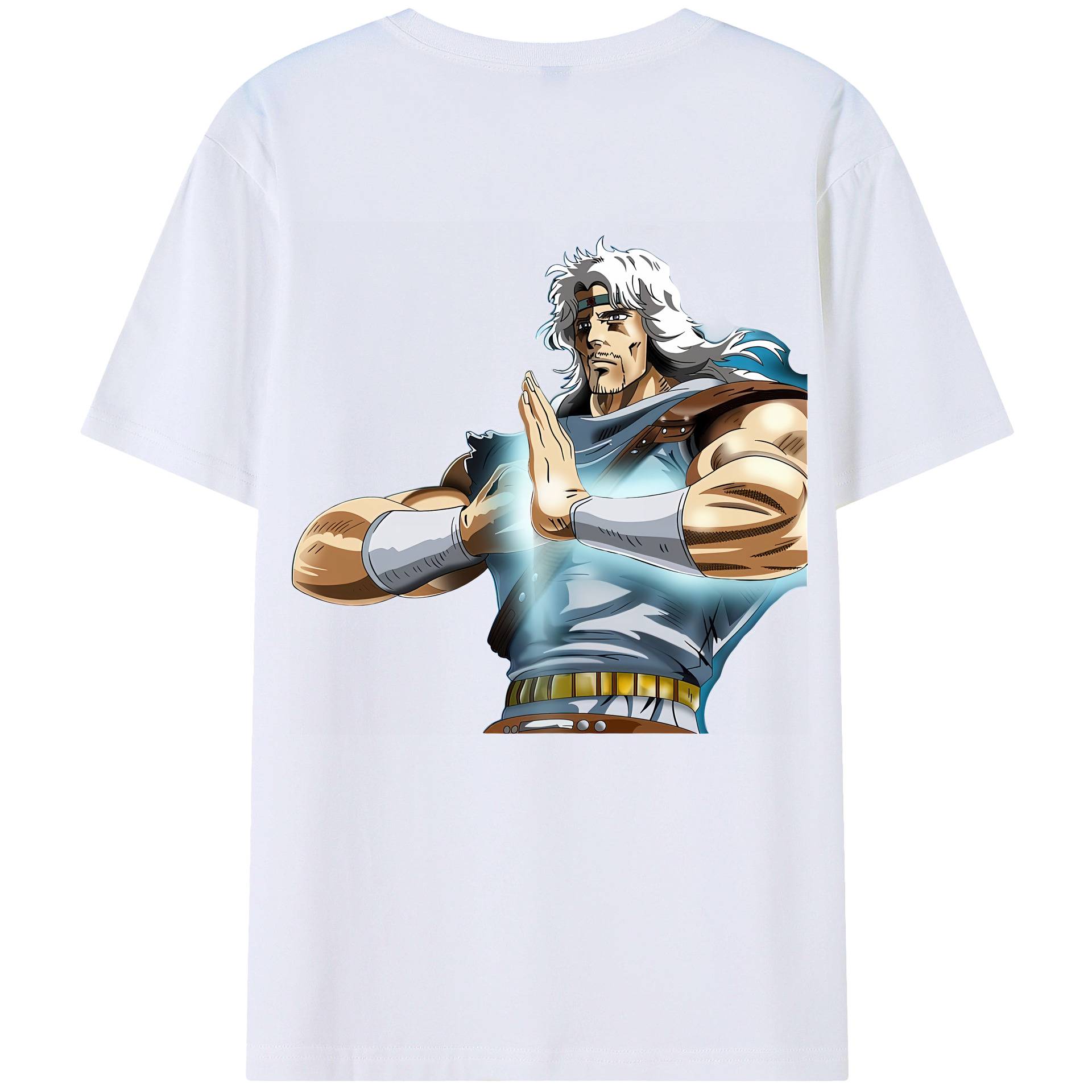 （画像用） 北斗の拳 Fist of the North Star 綿100％半袖Tシャツ（背面プリント）
