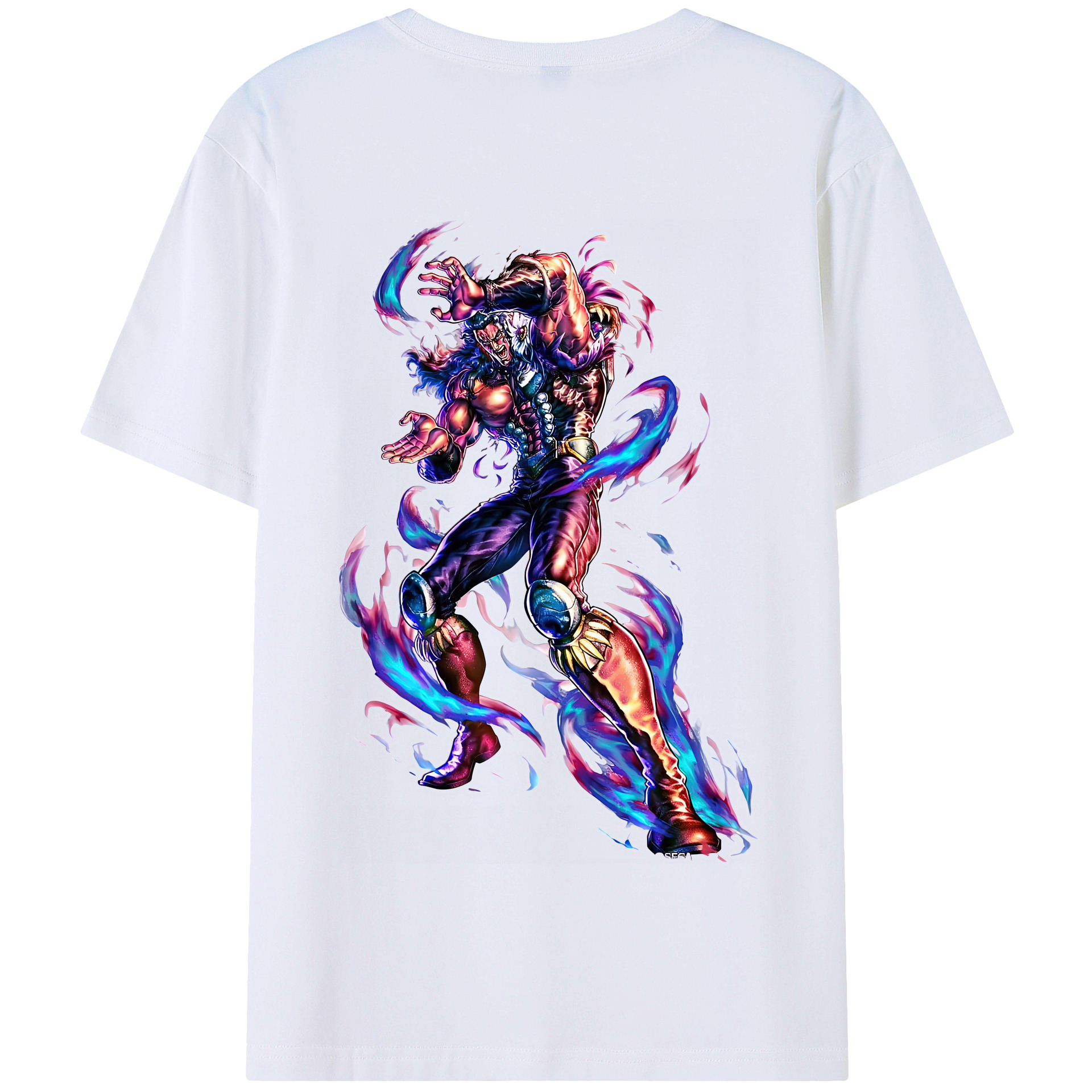 （画像用） 北斗の拳 Fist of the North Star 綿100％半袖Tシャツ（背面プリント）