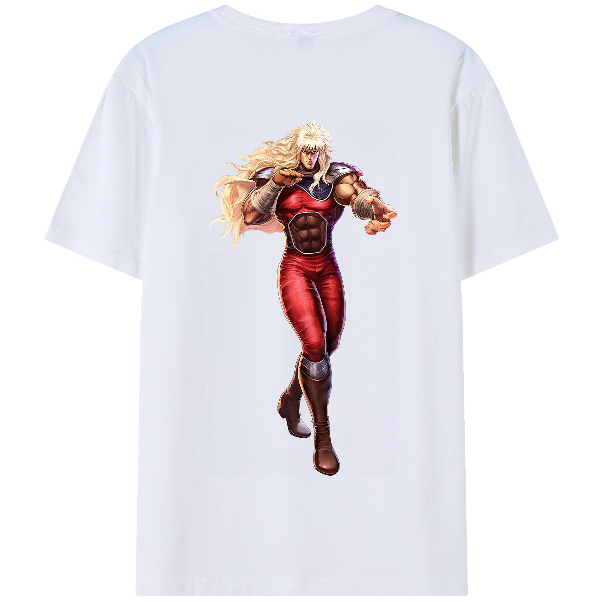 （画像用） 北斗の拳 Fist of the North Star 綿100％半袖Tシャツ（背面プリント）