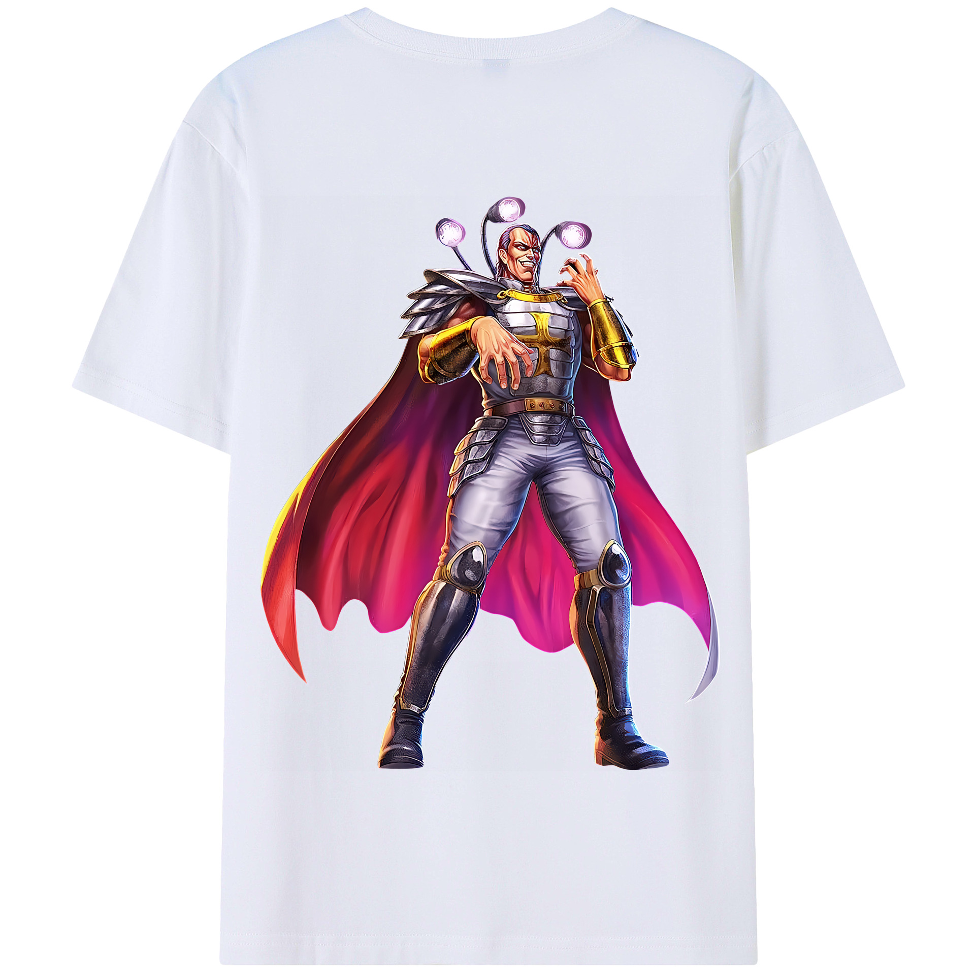 （画像用） 北斗の拳 Fist of the North Star 綿100％半袖Tシャツ（背面プリント）