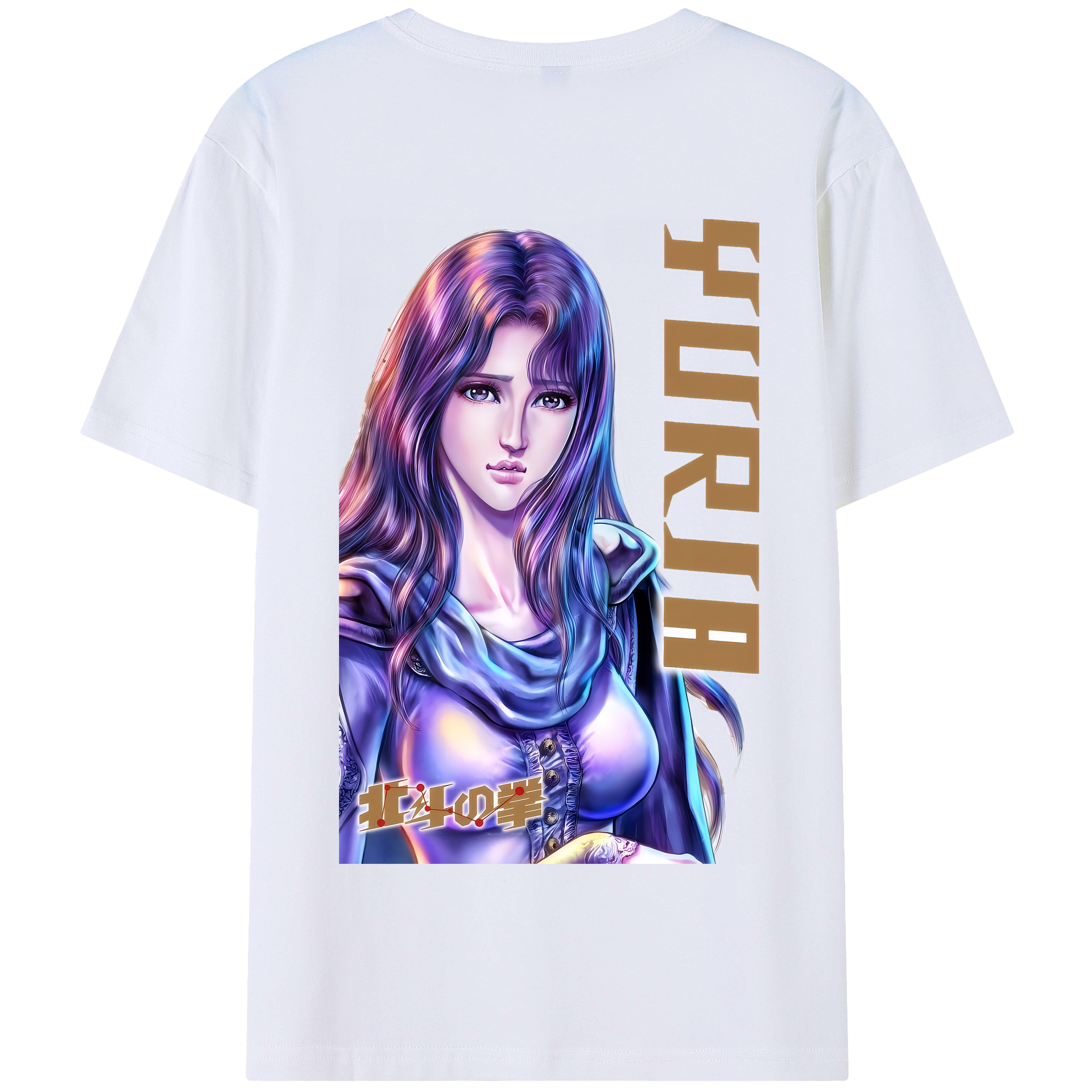 （画像用） 北斗の拳 Fist of the North Star 綿100％半袖Tシャツ（背面プリント）