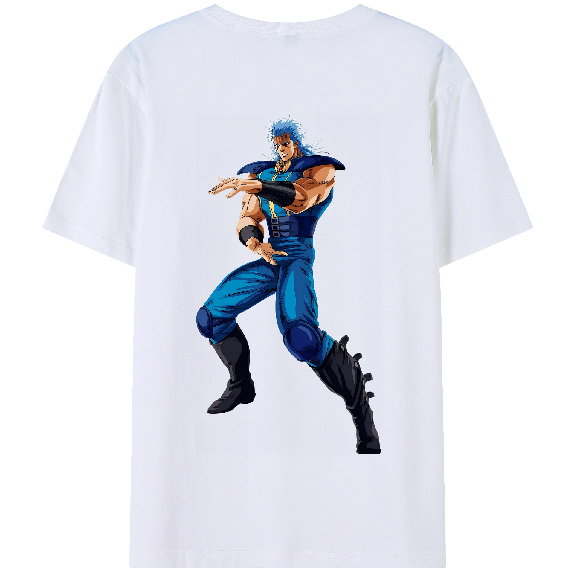 （画像用） 北斗の拳 Fist of the North Star 綿100％半袖Tシャツ（背面プリント）