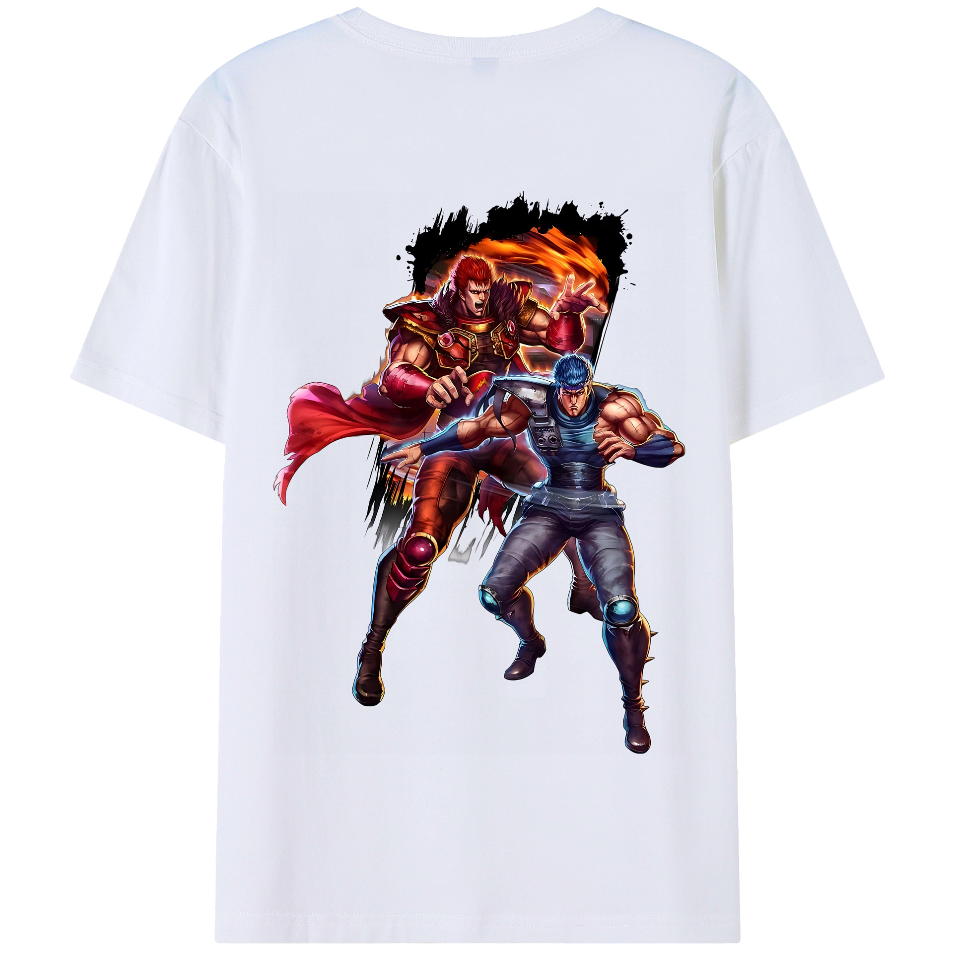 （画像用） 北斗の拳 Fist of the North Star 綿100％半袖Tシャツ（背面プリント）