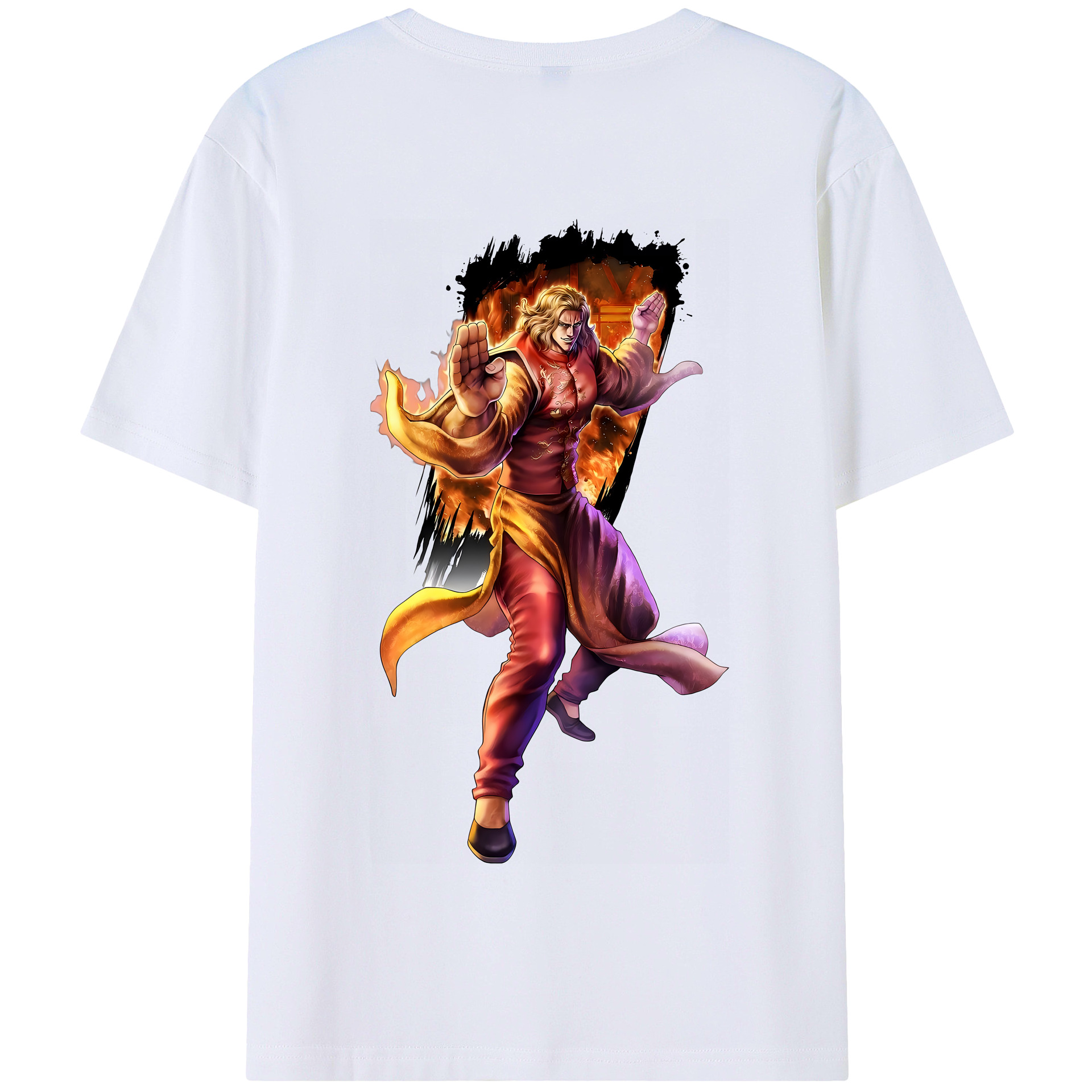 （画像用） 北斗の拳 Fist of the North Star 綿100％半袖Tシャツ（背面プリント）