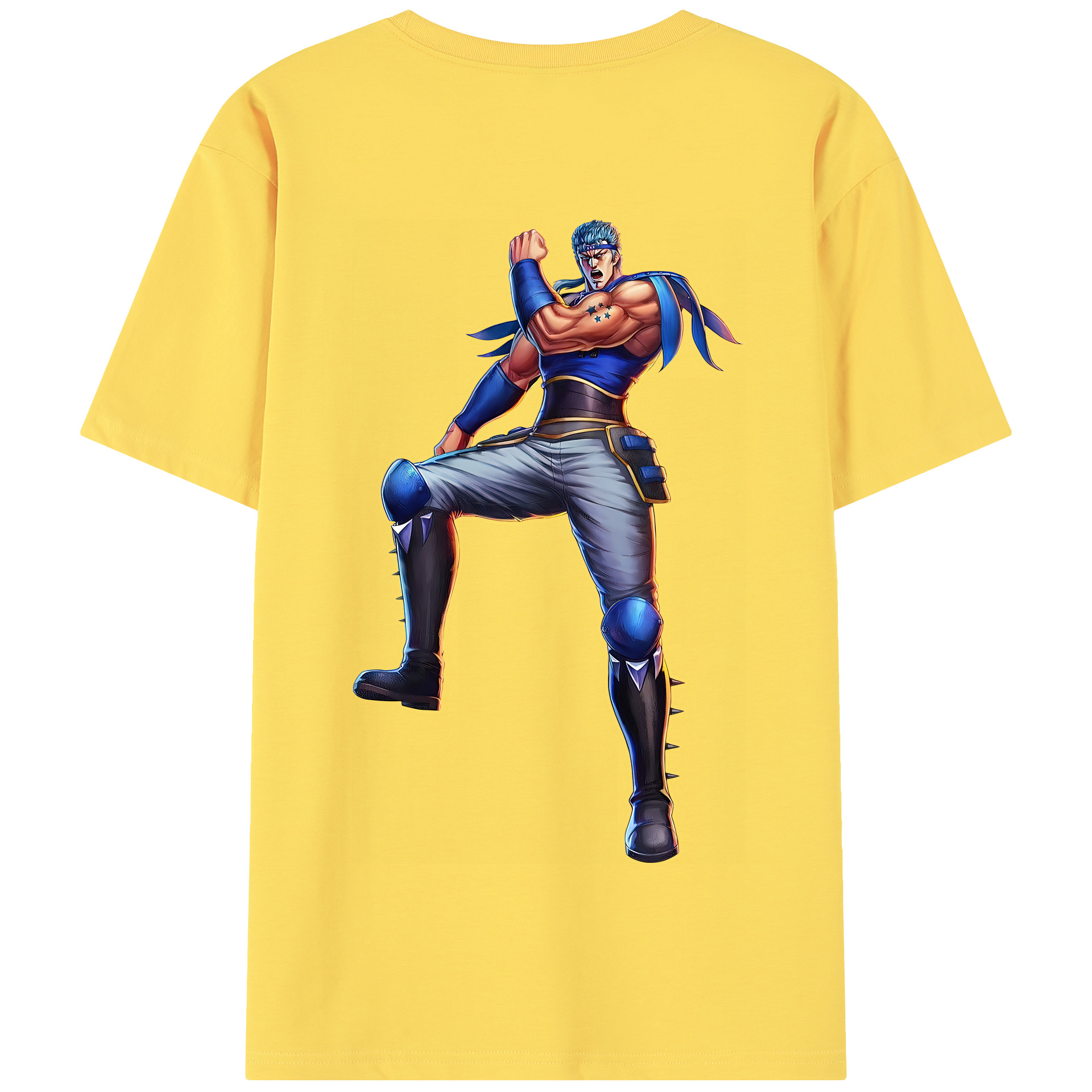 （画像用） 北斗の拳 Fist of the North Star 綿100％半袖Tシャツ（背面プリント）
