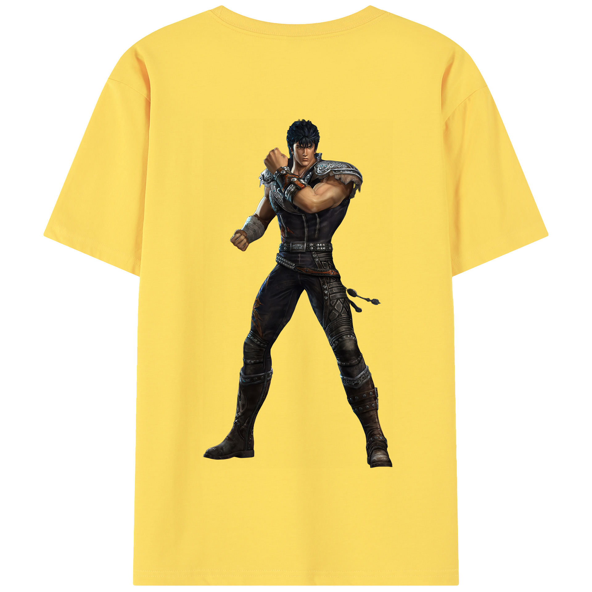 （画像用） 北斗の拳 Fist of the North Star 綿100％半袖Tシャツ（背面プリント）