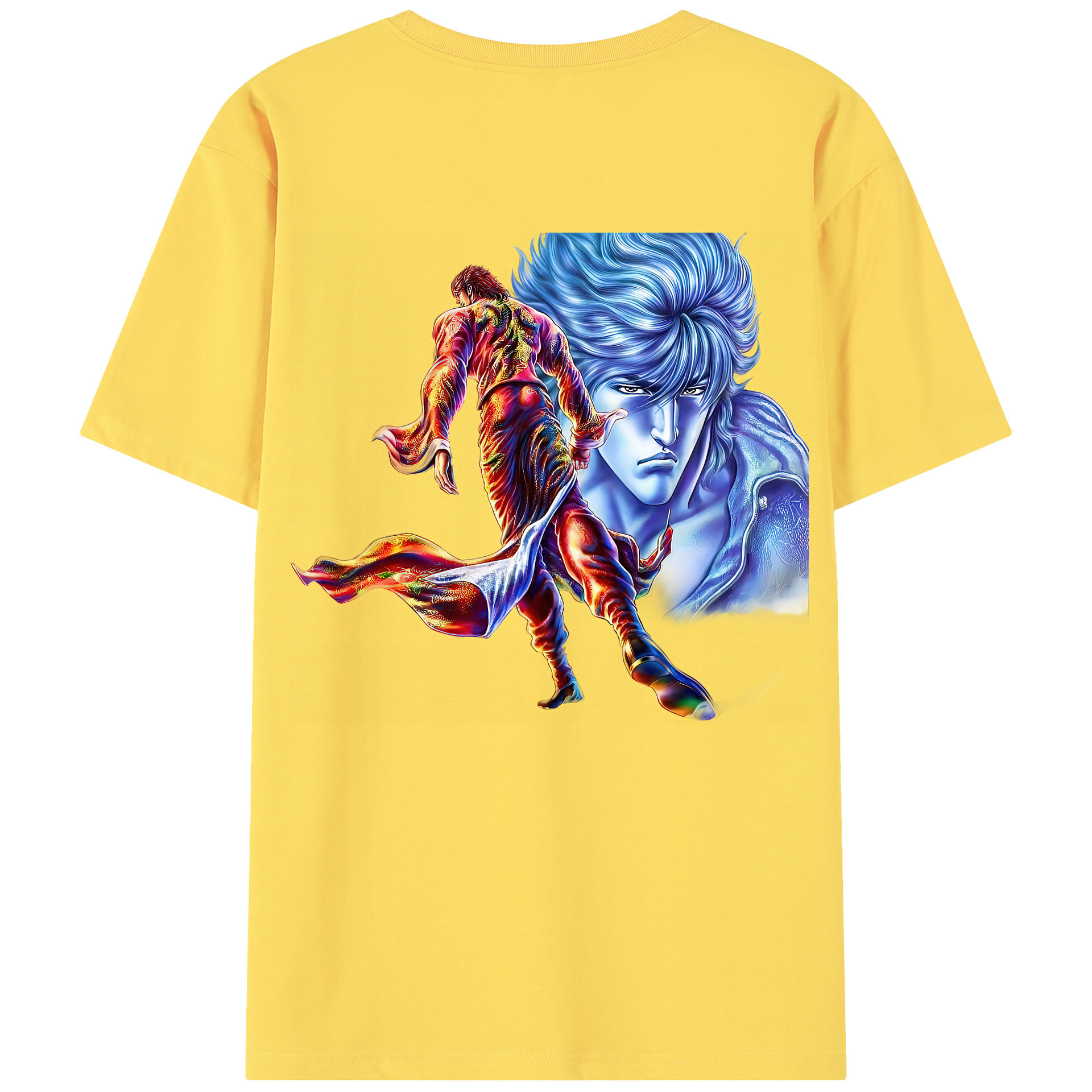 （画像用） 北斗の拳 Fist of the North Star 綿100％半袖Tシャツ（背面プリント）