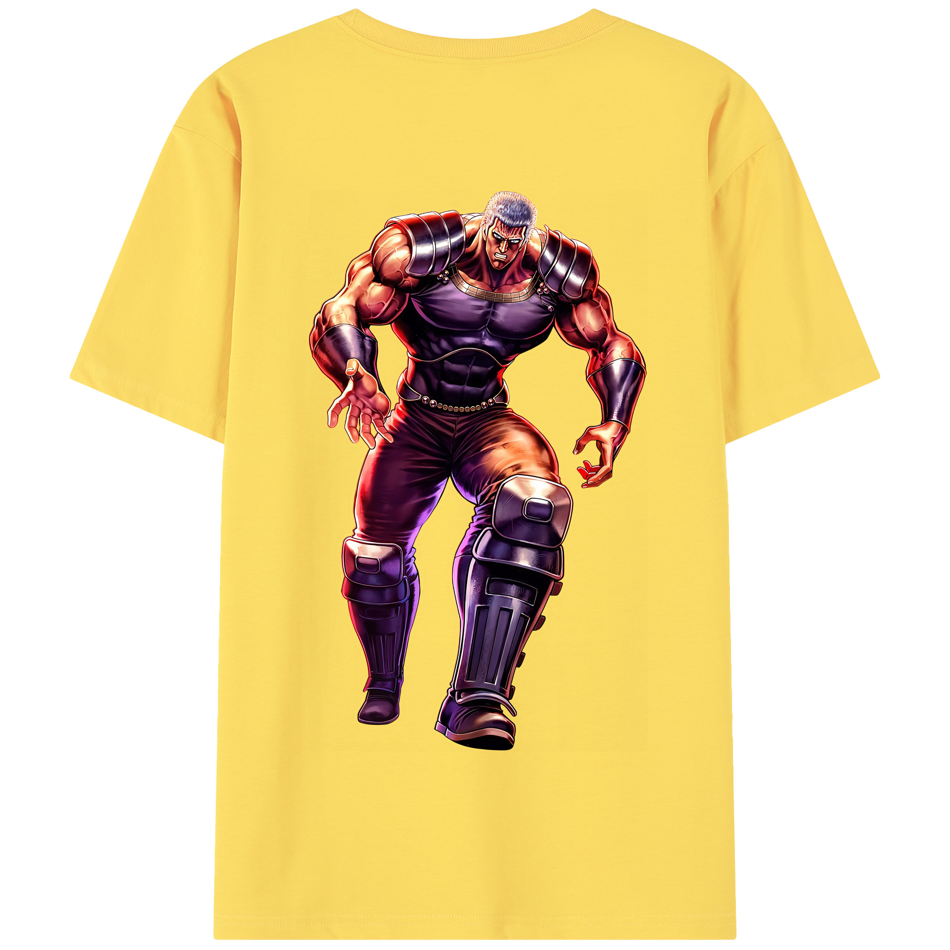 （画像用） 北斗の拳 Fist of the North Star 綿100％半袖Tシャツ（背面プリント）