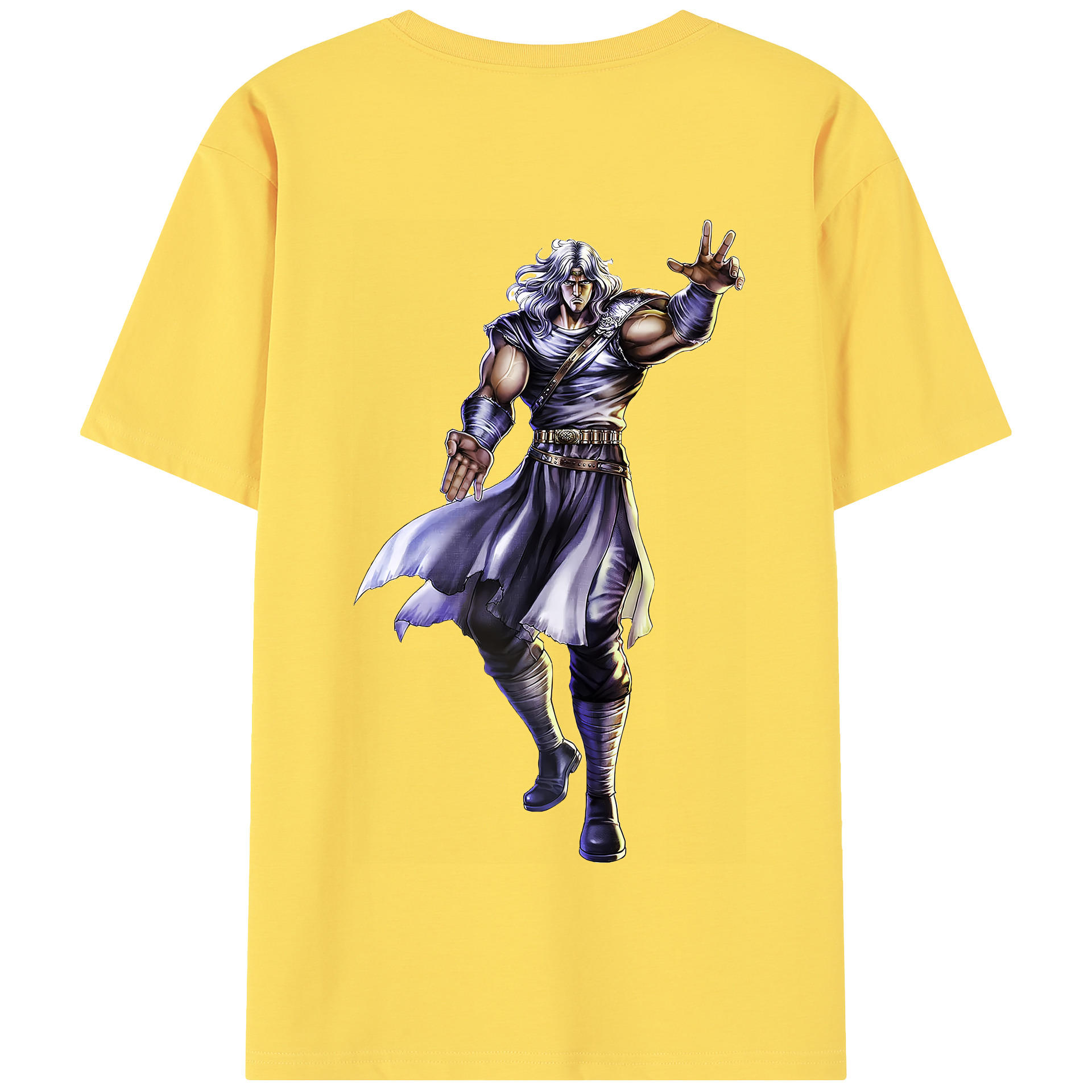 （画像用） 北斗の拳 Fist of the North Star 綿100％半袖Tシャツ（背面プリント）