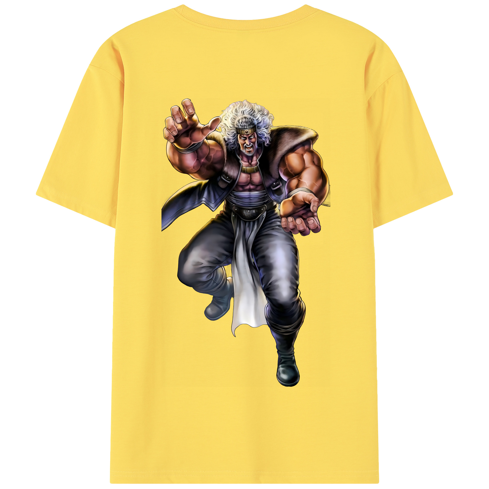 （画像用） 北斗の拳 Fist of the North Star 綿100％半袖Tシャツ（背面プリント）