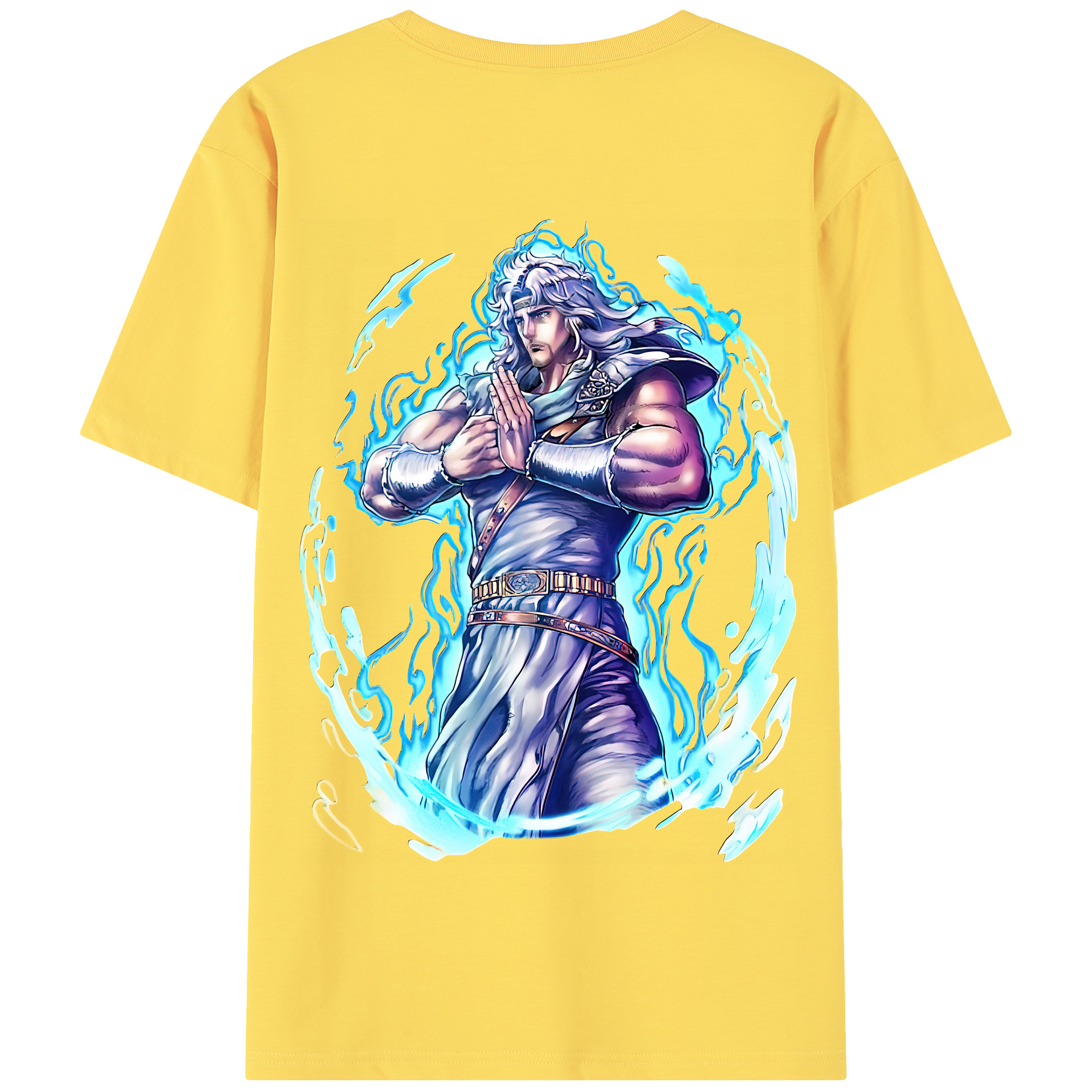 （画像用） 北斗の拳 Fist of the North Star 綿100％半袖Tシャツ（背面プリント）