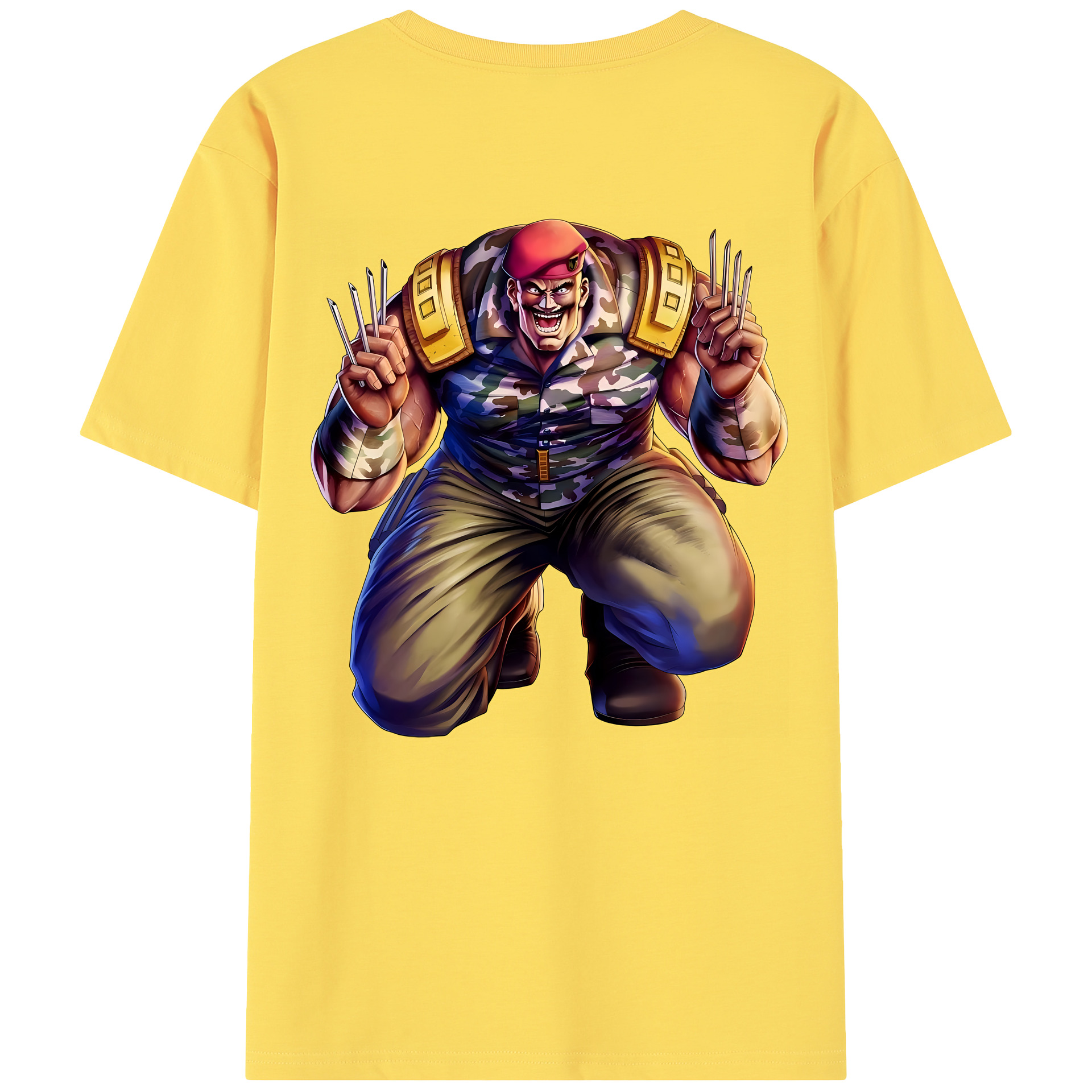 （画像用） 北斗の拳 Fist of the North Star 綿100％半袖Tシャツ（背面プリント）