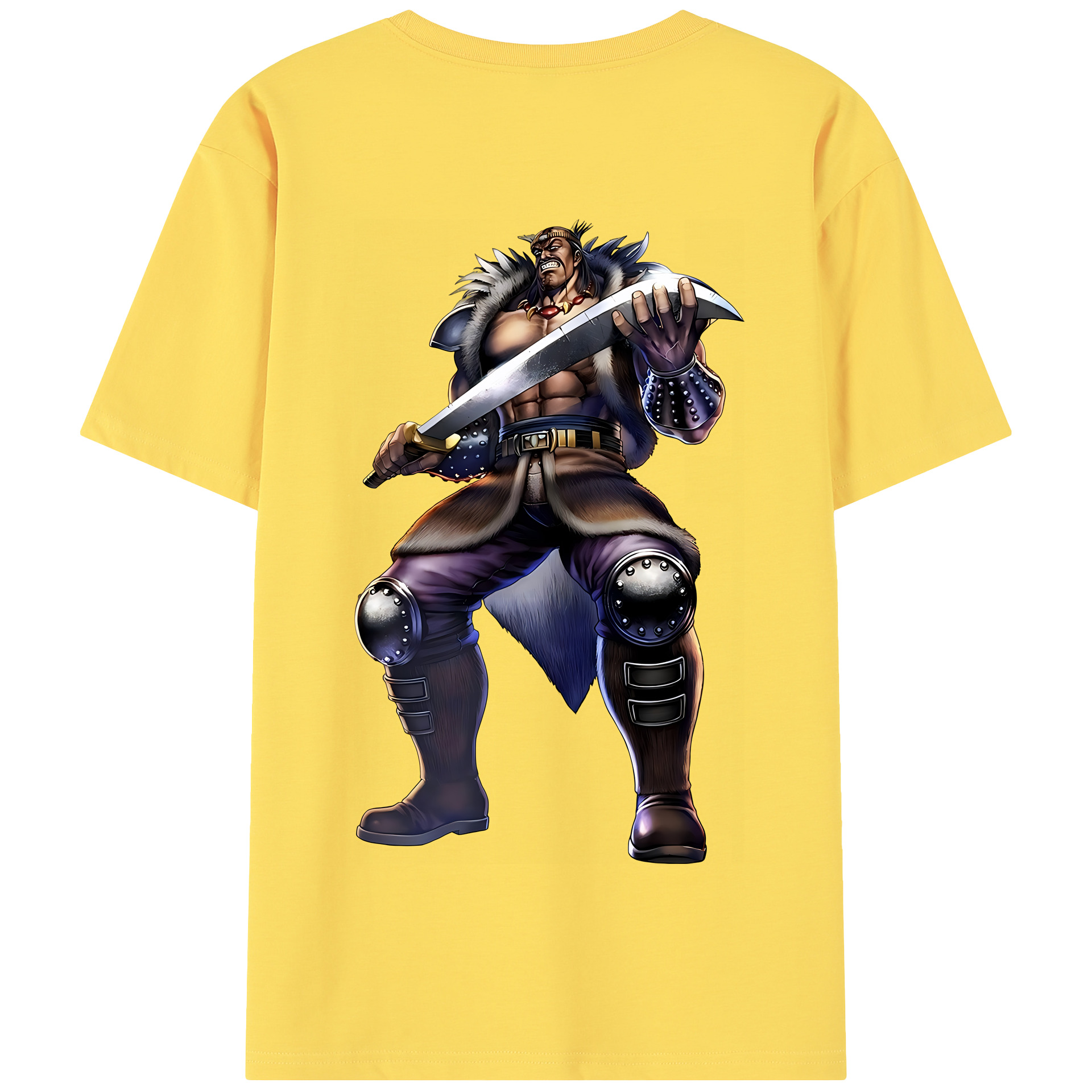 （画像用） 北斗の拳 Fist of the North Star 綿100％半袖Tシャツ（背面プリント）