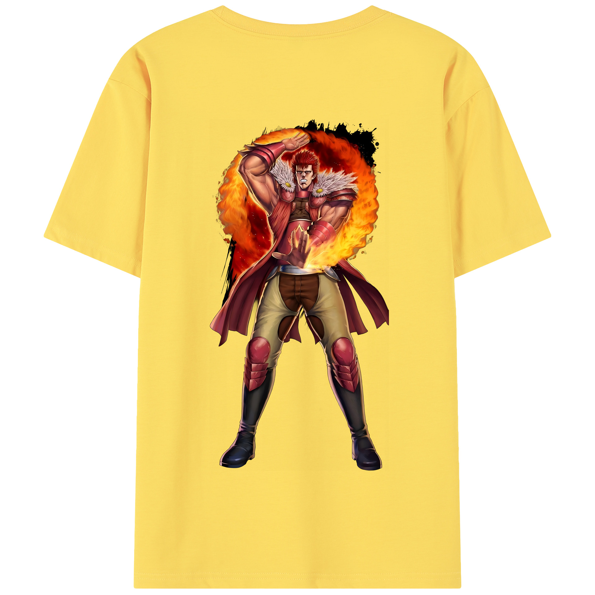 （画像用） 北斗の拳 Fist of the North Star 綿100％半袖Tシャツ（背面プリント）