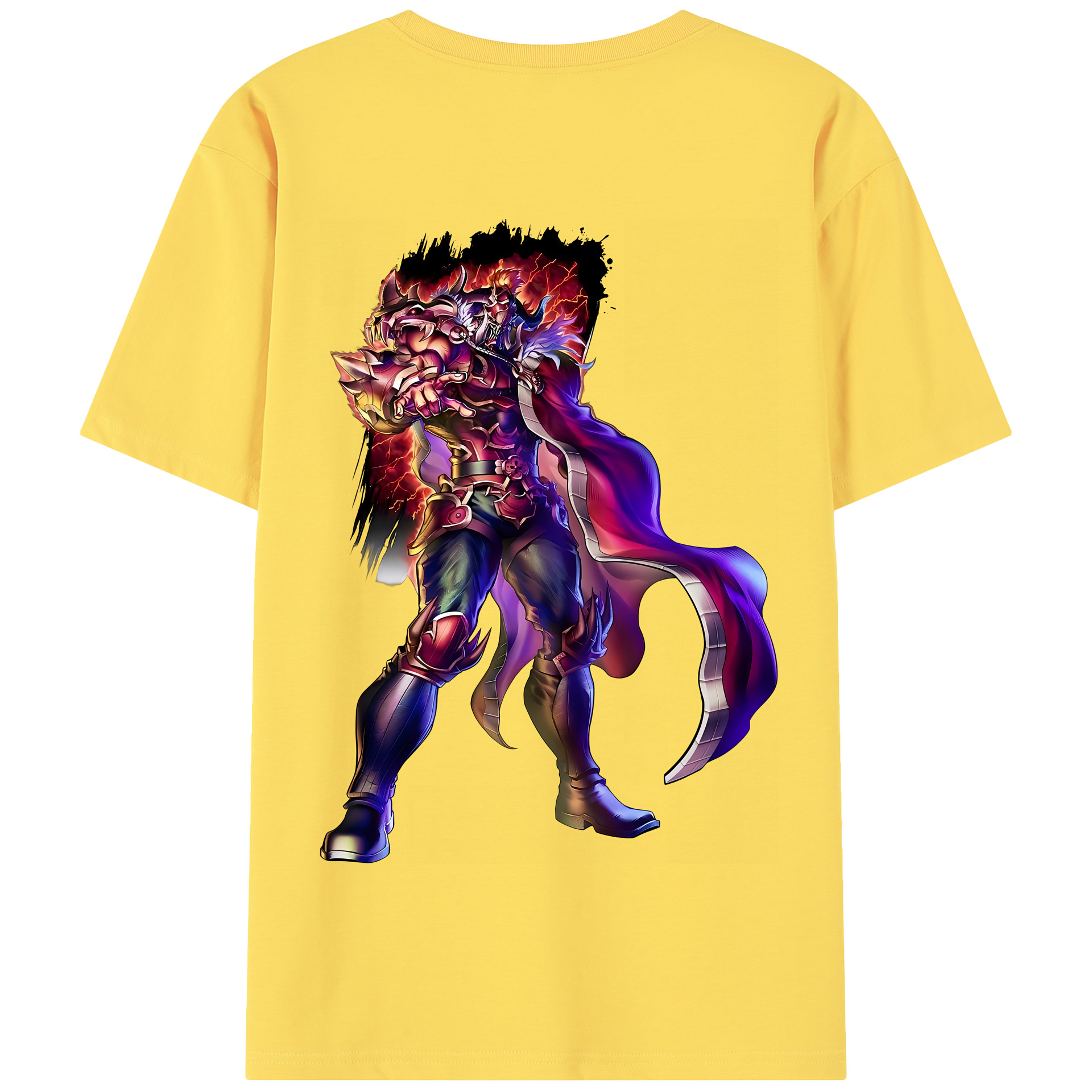 （画像用） 北斗の拳 Fist of the North Star 綿100％半袖Tシャツ（背面プリント）