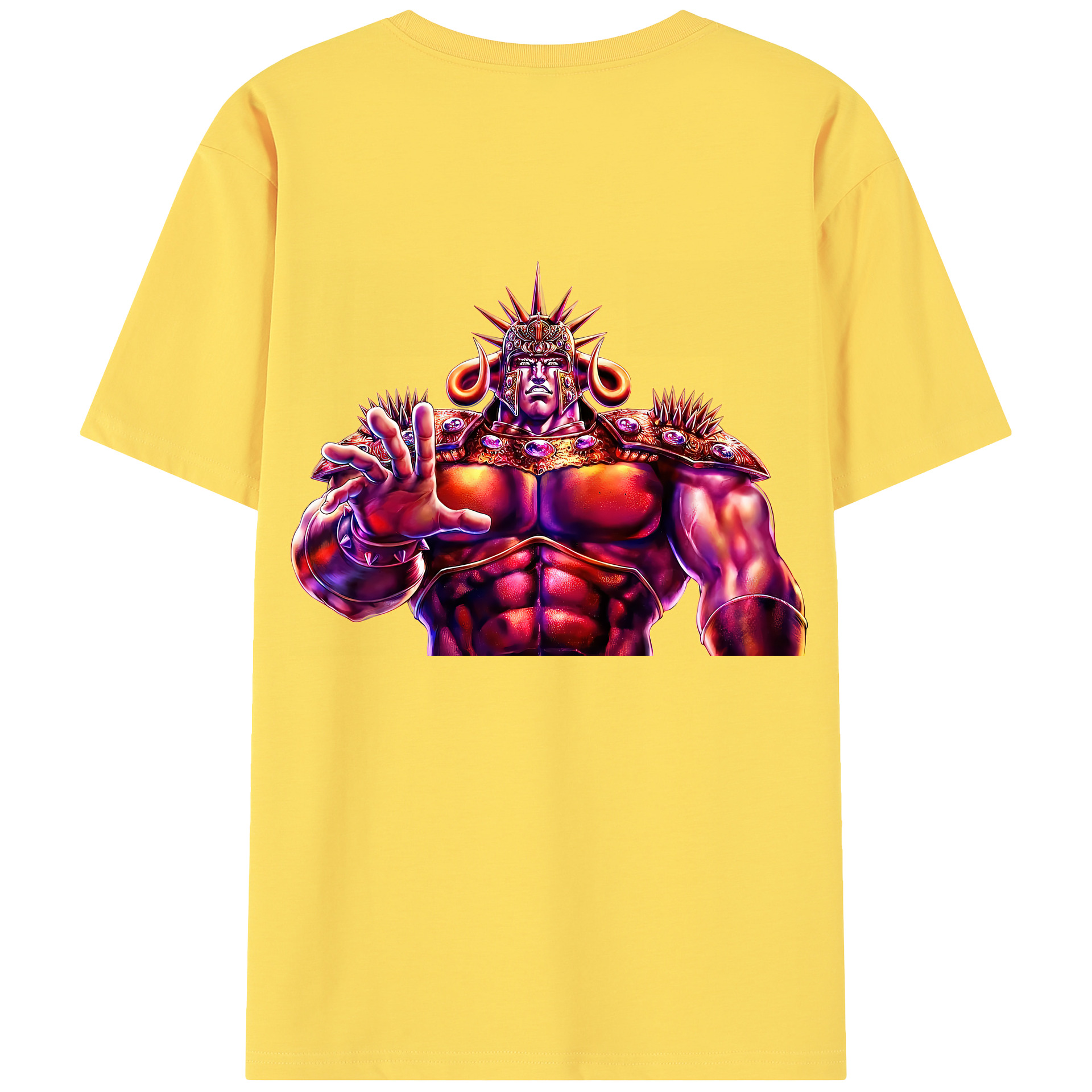 （画像用） 北斗の拳 Fist of the North Star 綿100％半袖Tシャツ（背面プリント）