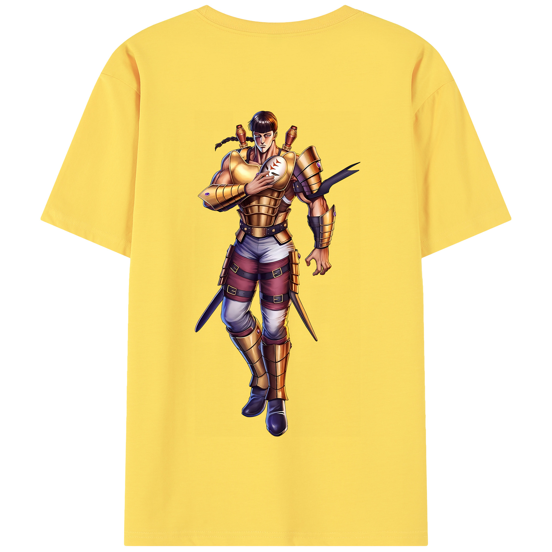 （画像用） 北斗の拳 Fist of the North Star 綿100％半袖Tシャツ（背面プリント）