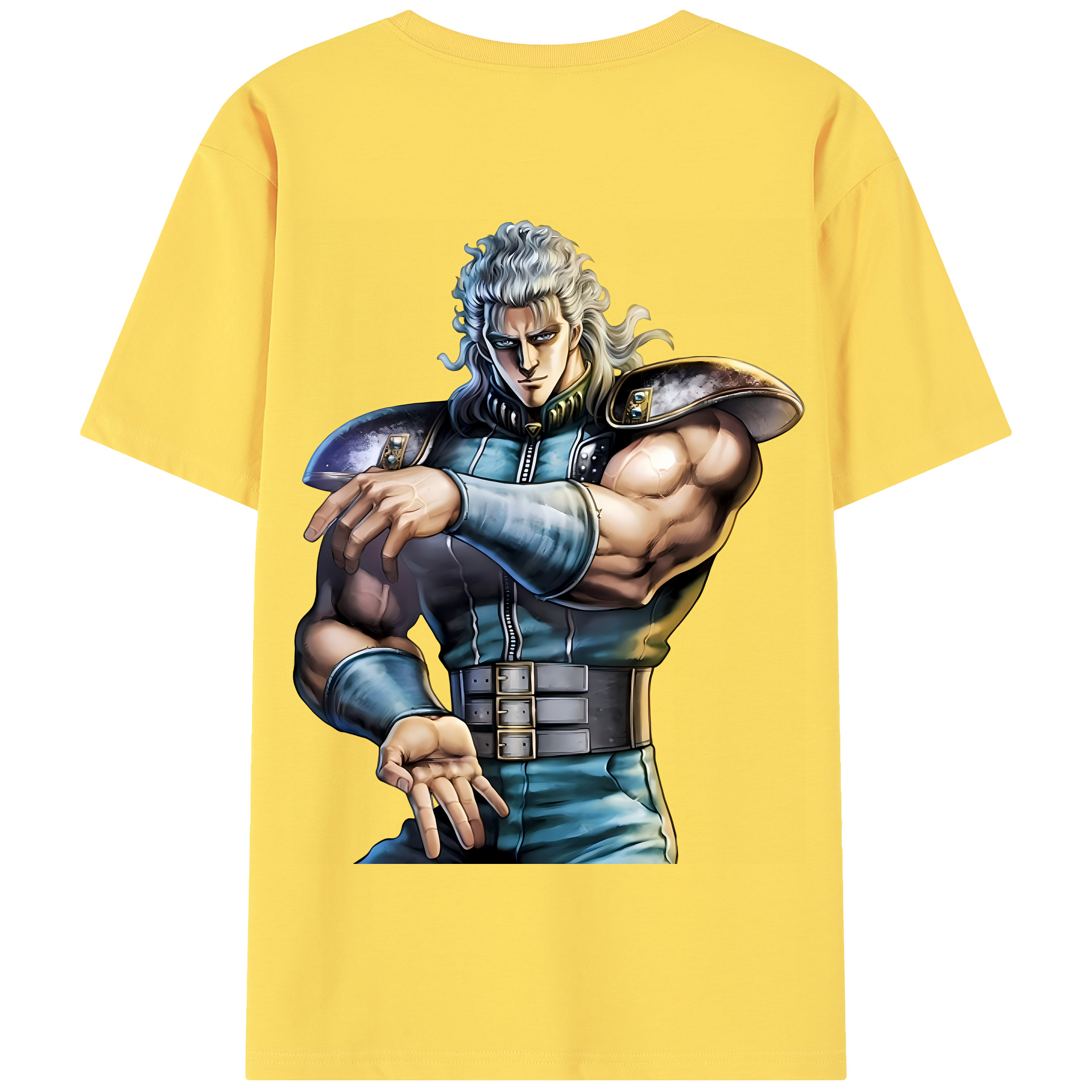 （画像用） 北斗の拳 Fist of the North Star 綿100％半袖Tシャツ（背面プリント）