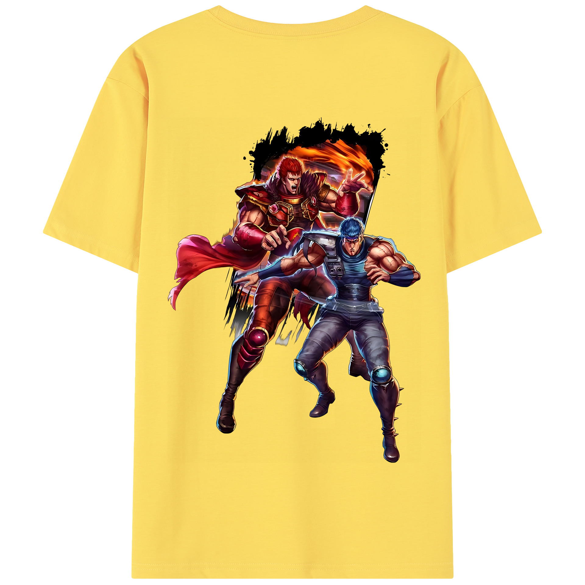 （画像用） 北斗の拳 Fist of the North Star 綿100％半袖Tシャツ（背面プリント）