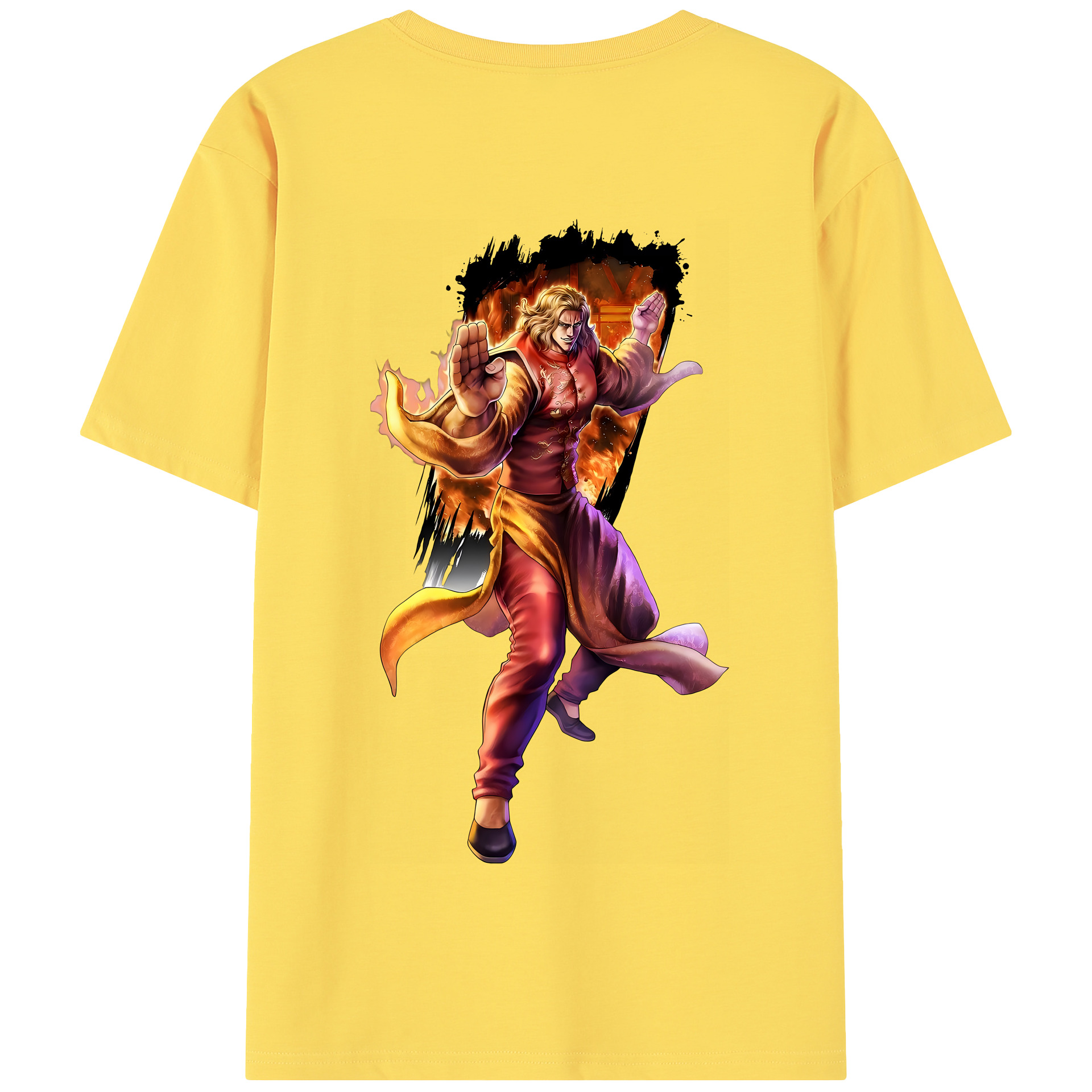（画像用） 北斗の拳 Fist of the North Star 綿100％半袖Tシャツ（背面プリント）
